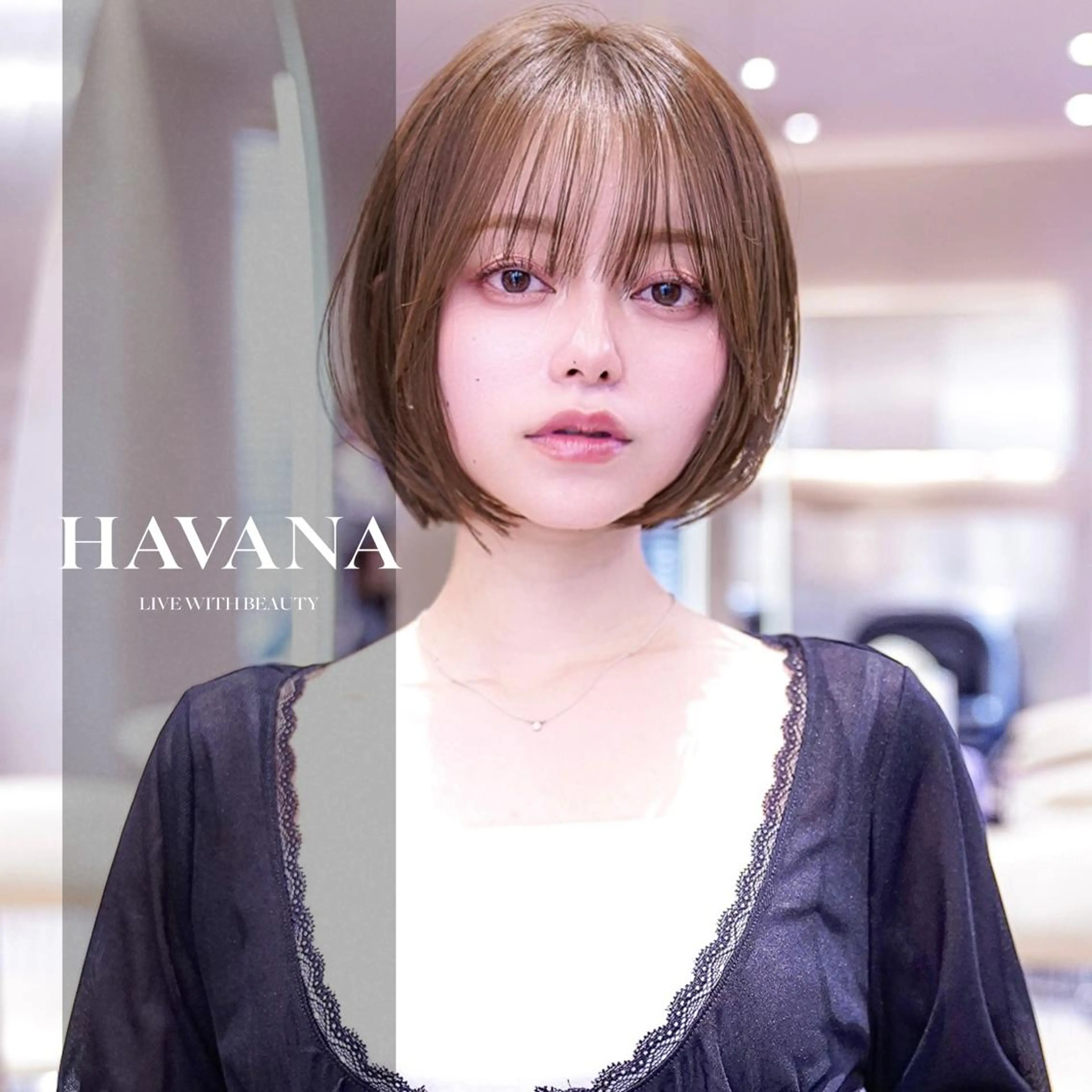ショート カラー カット ヘアカラー トリートメント HAVANA.立川 【レイヤー/韓国】のヘアスタイル