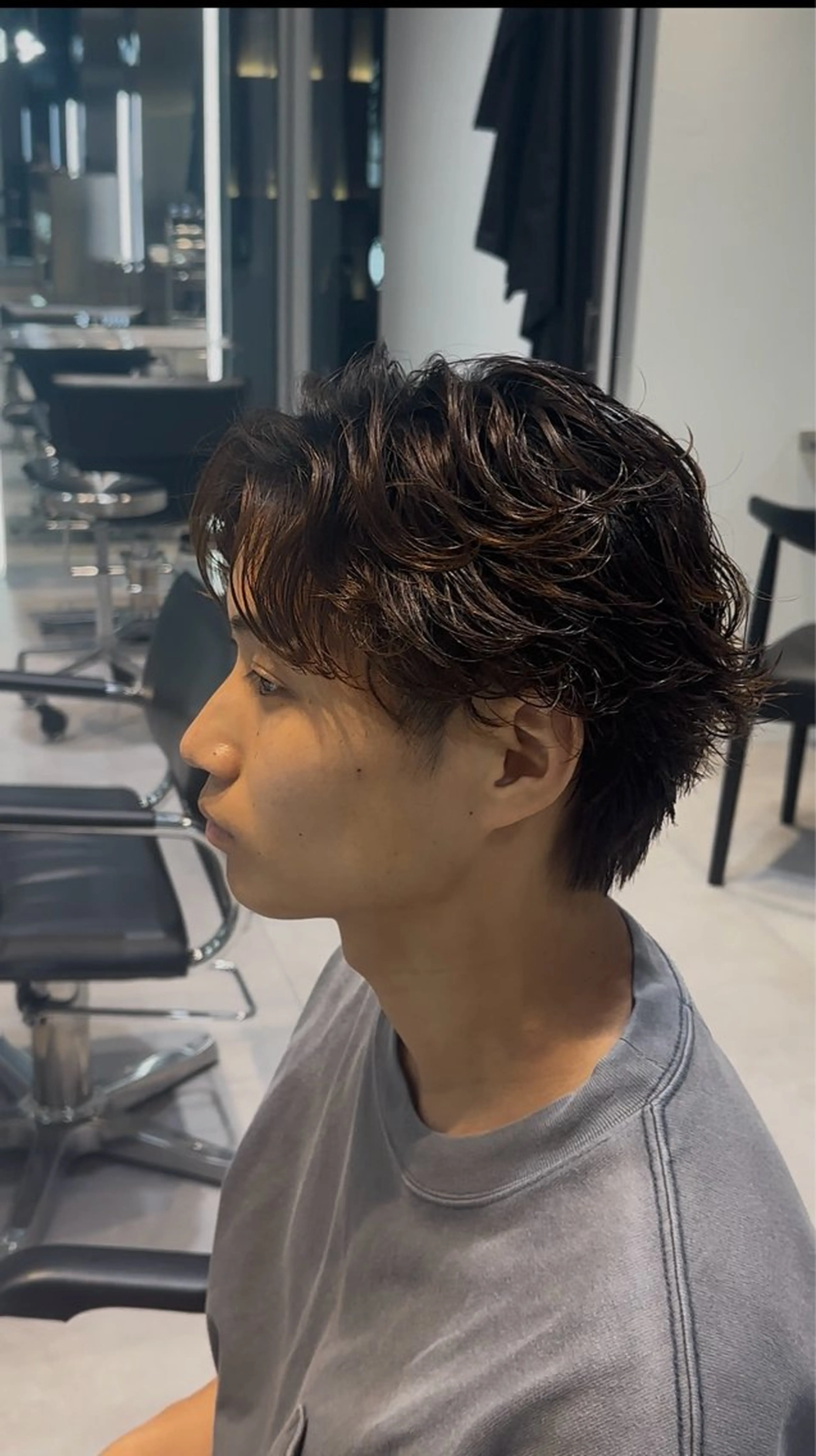 ショート パーマ 似合わせパーマ🔥 河浪 大智のヘアスタイル