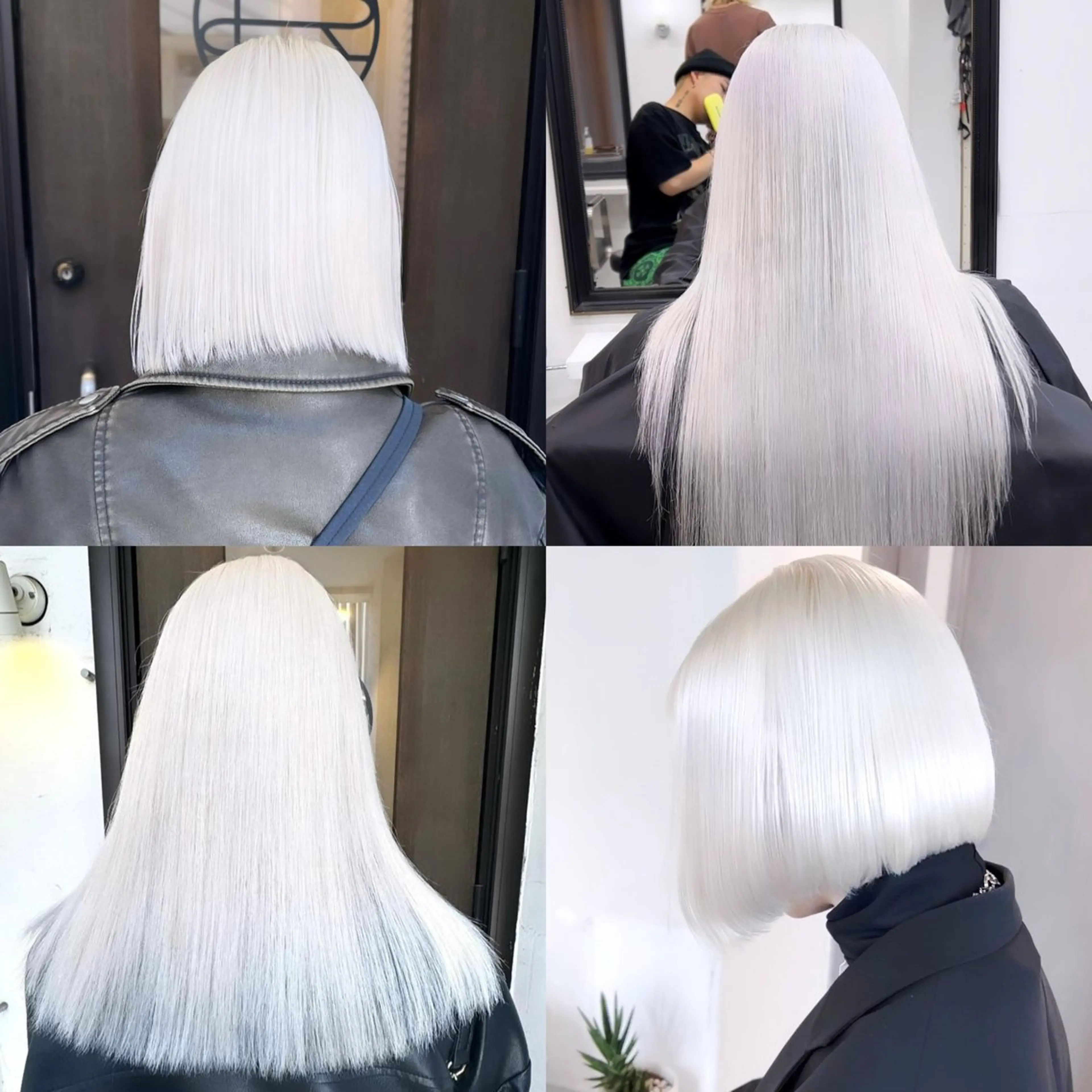 セミロング カラー 艶ハイトーンブリーチ 🌈小林侑雅のヘアスタイル