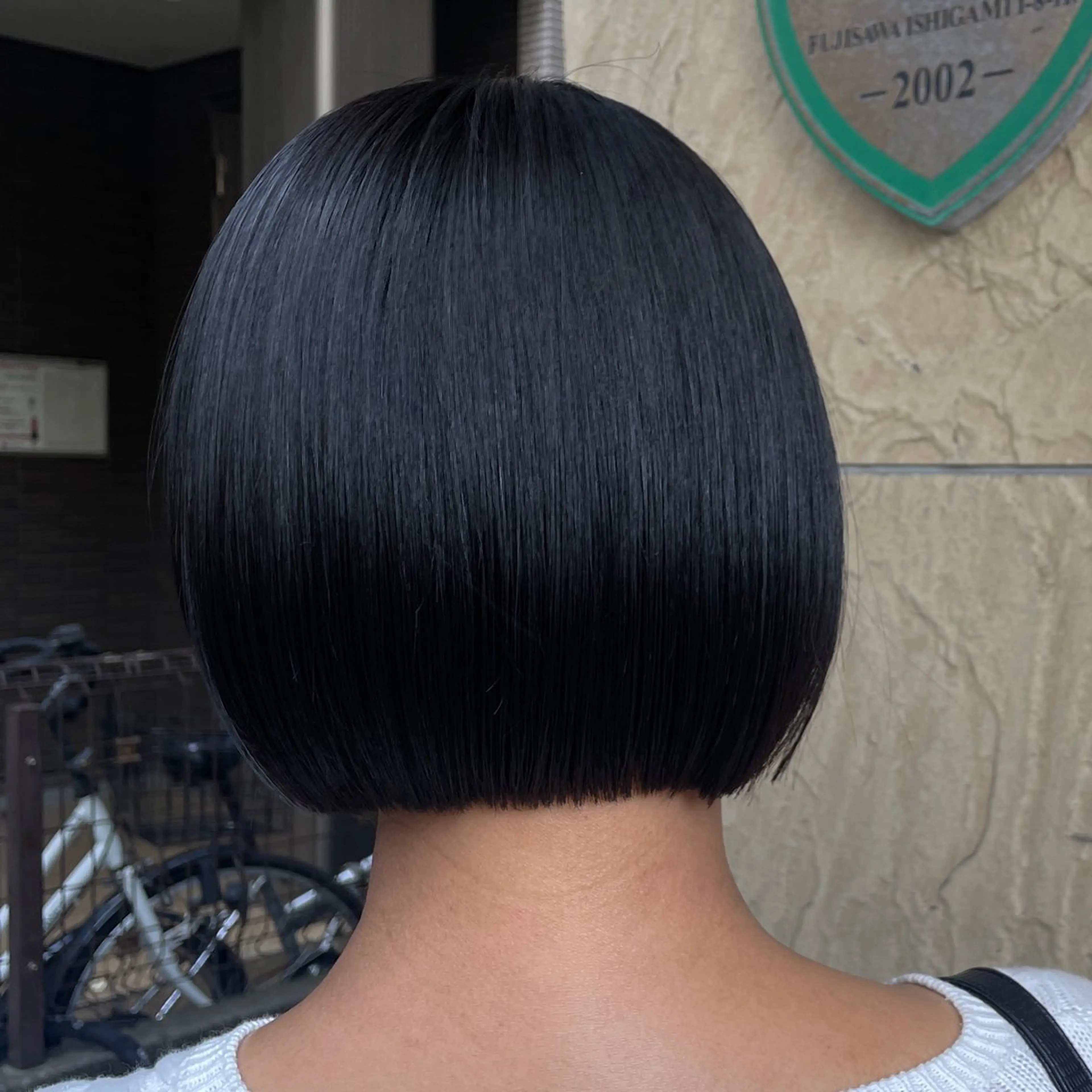 ショート カット 縮毛矯正 トリートメント レイヤー/透けカラー アレンジ/篠崎渚彩のヘアスタイル