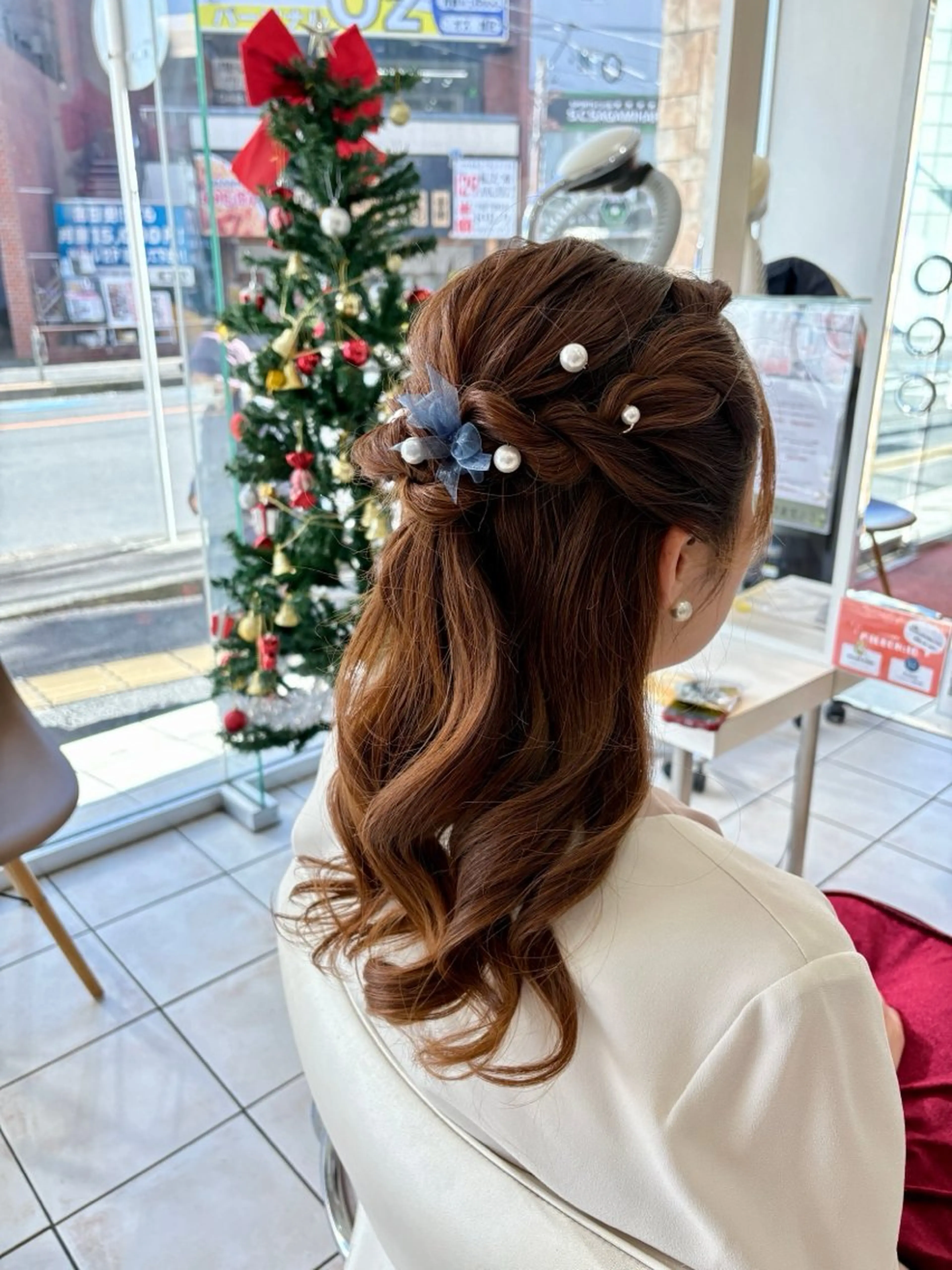 🍬おまかせヘアセット🍬　ハーフアップ　お呼ばれやオシャレをしたい日に❕の写真