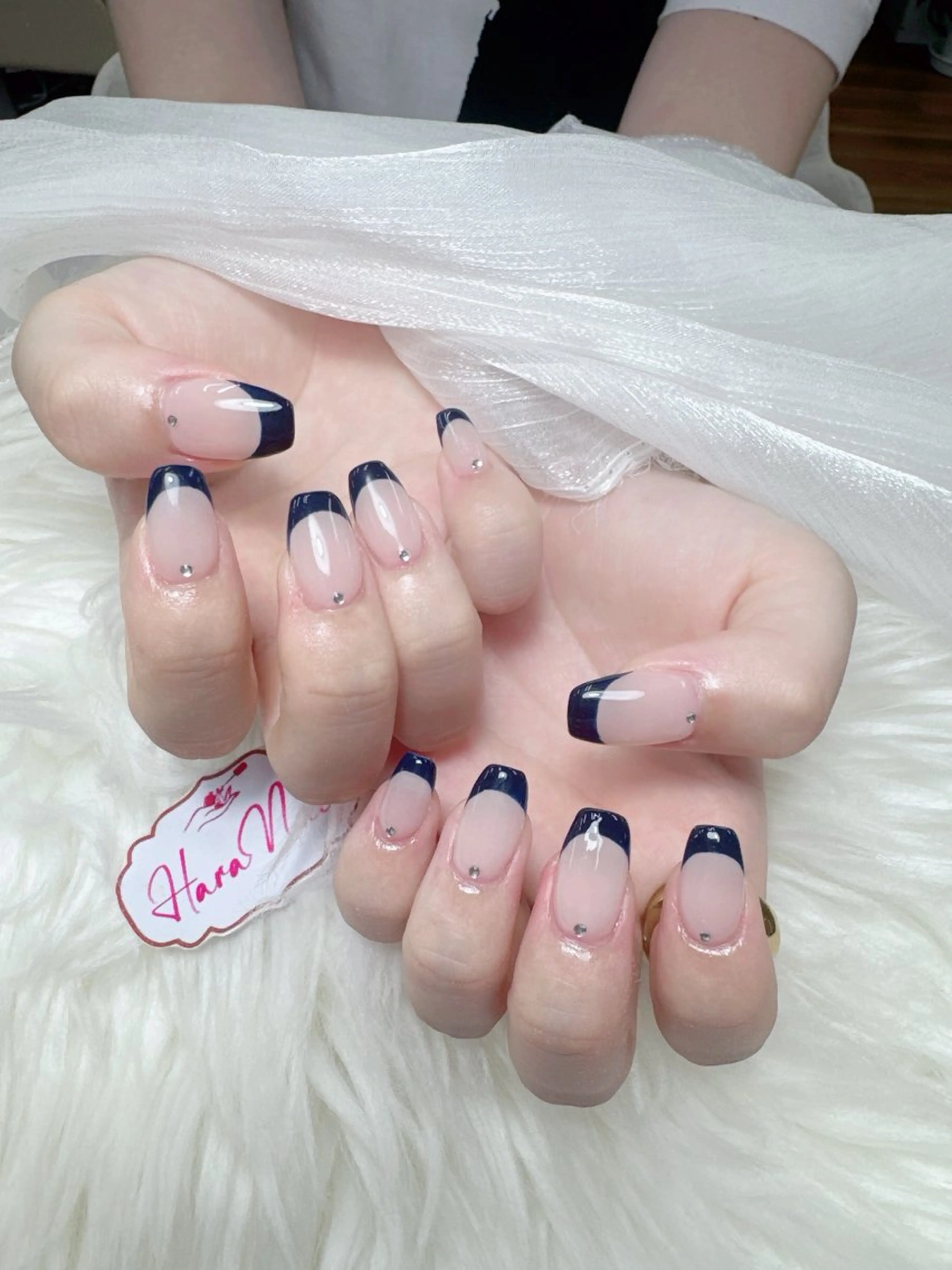 ネイル フットネイル フレンチネイル グラデーション 韓国ネイル マグネットネイル ハンドネイル Hara Nail 【持ち込みOK】のネイルデザイン