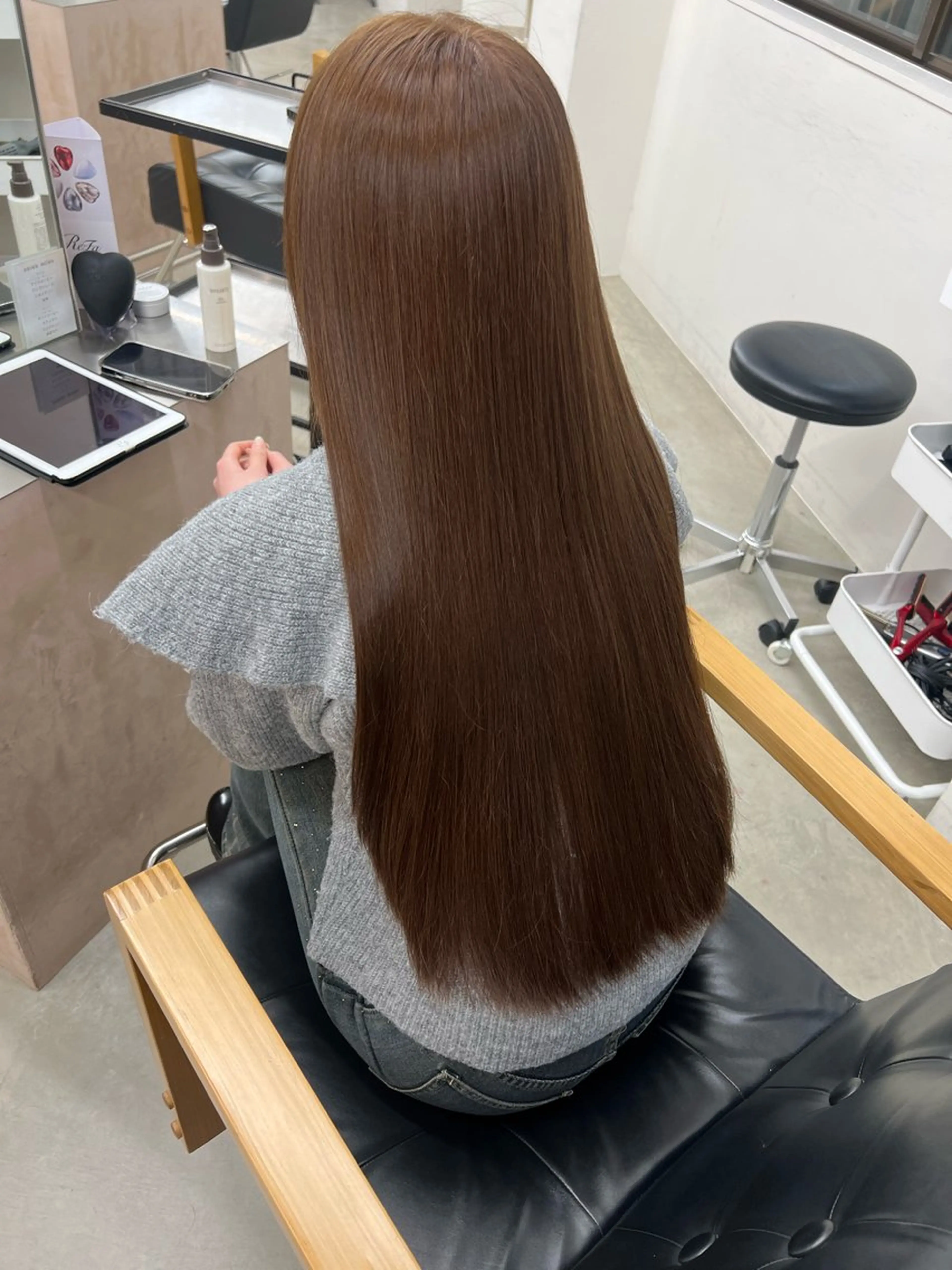 ロング 縮毛矯正 トリートメント vince. moekoのヘアスタイル