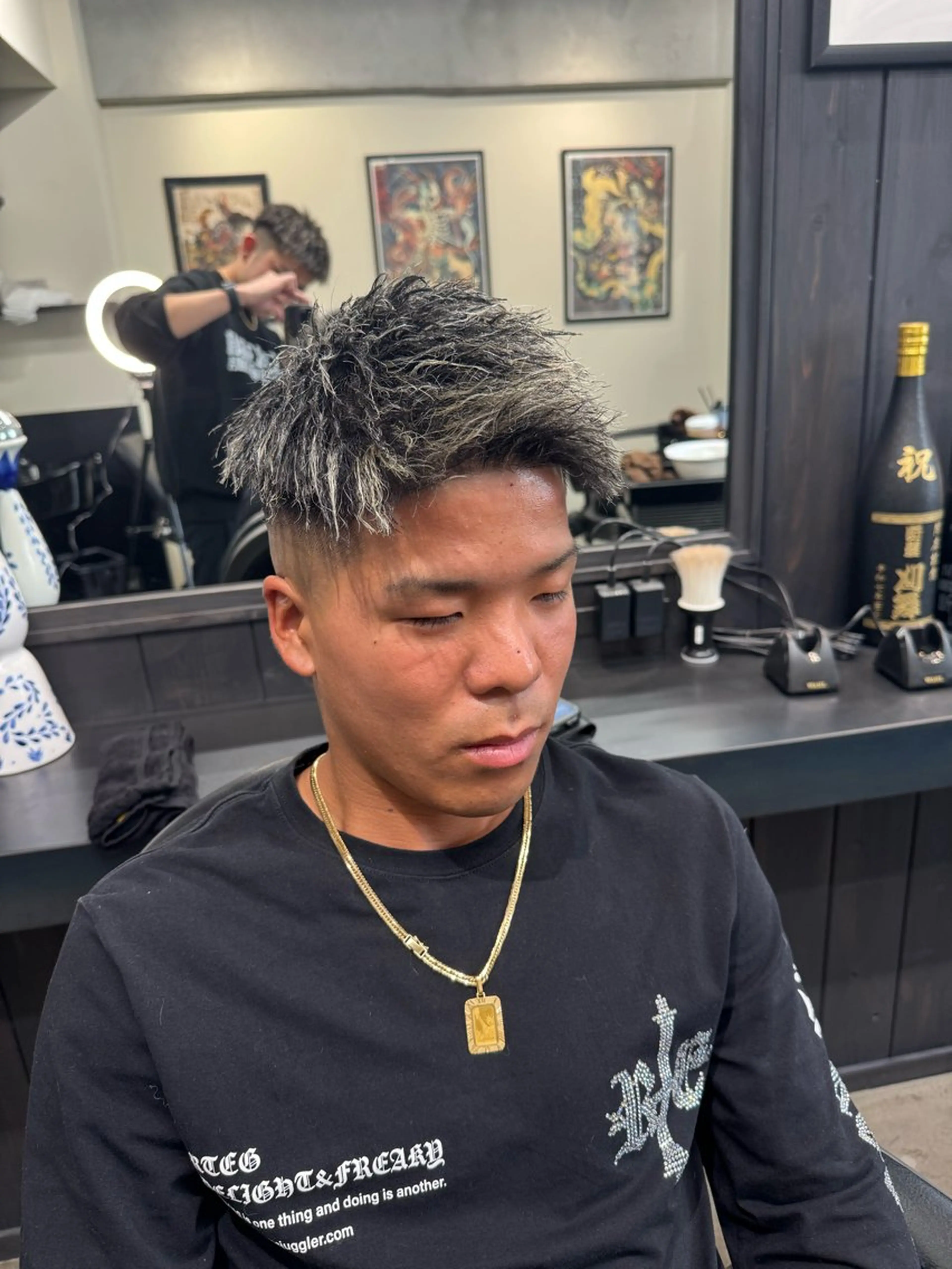 パーマ パーマ 市川 碧斗のヘアスタイル