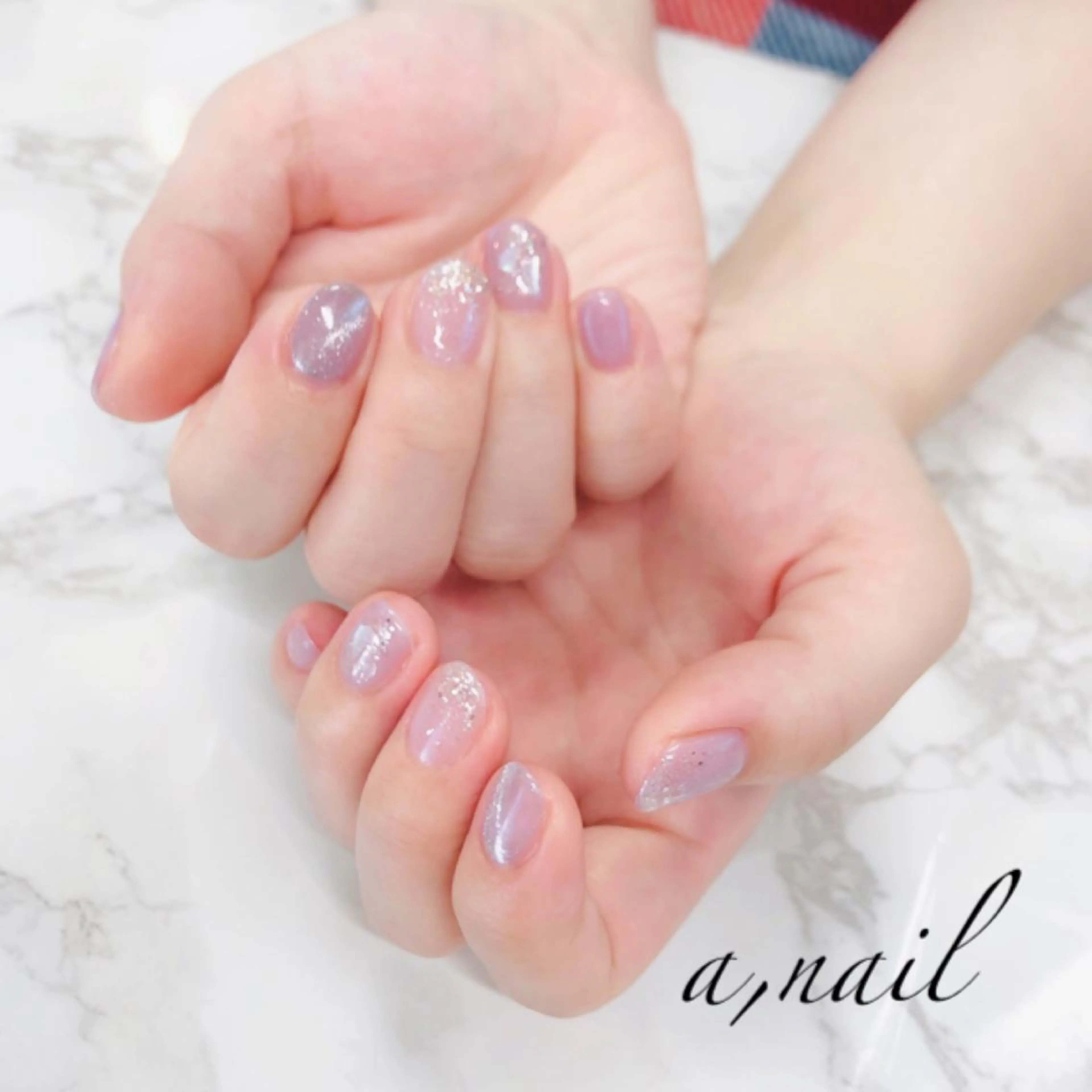 ネイル フットネイル ラメ(グリッター) マグネットネイル ニュアンスネイル オフィスネイル ハンドネイル ネイルサロン エーネイルのネイルデザイン