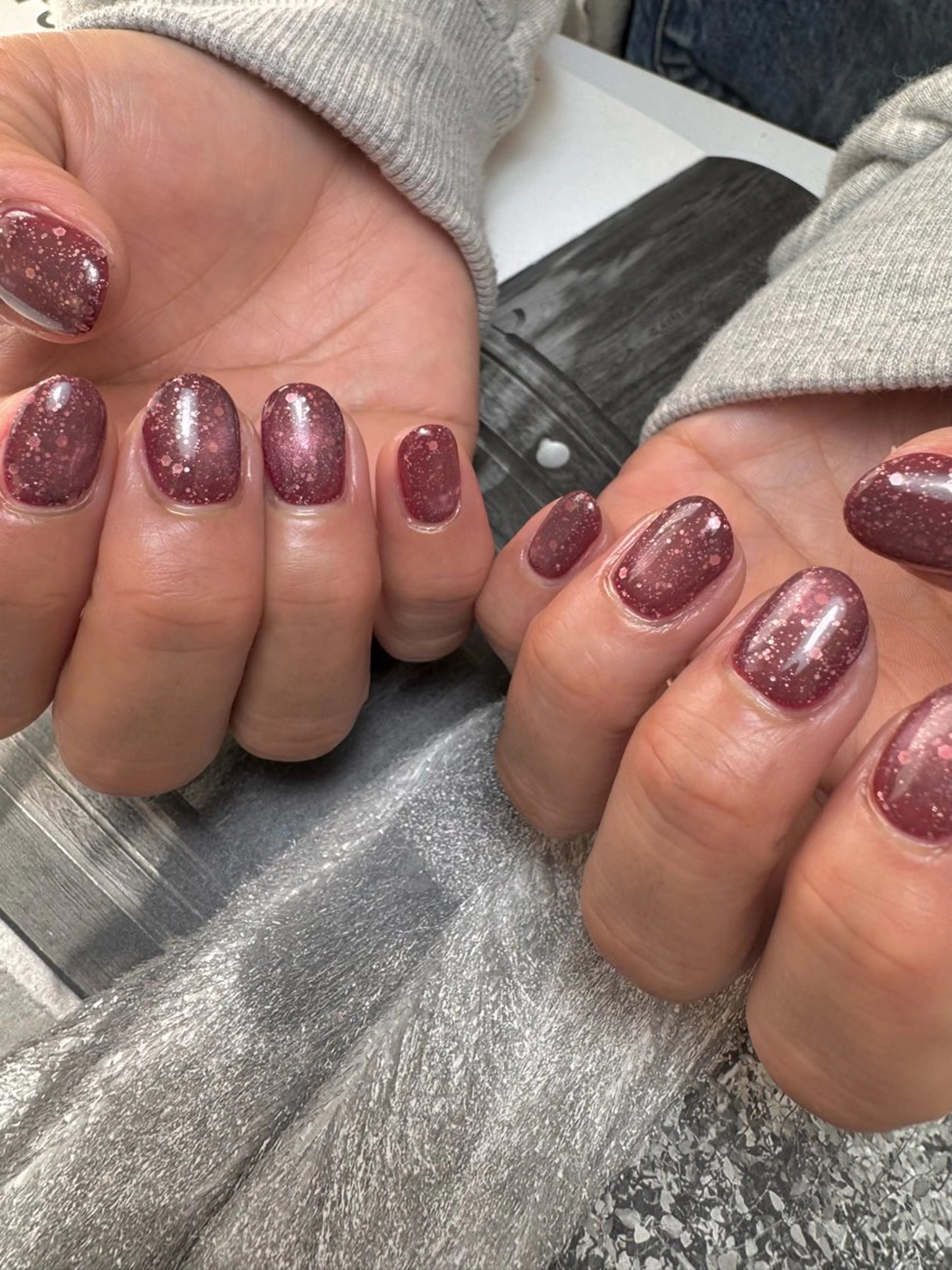 ネイル マグネットネイル ハンドネイル 白日-hakubi nail-のネイルデザイン