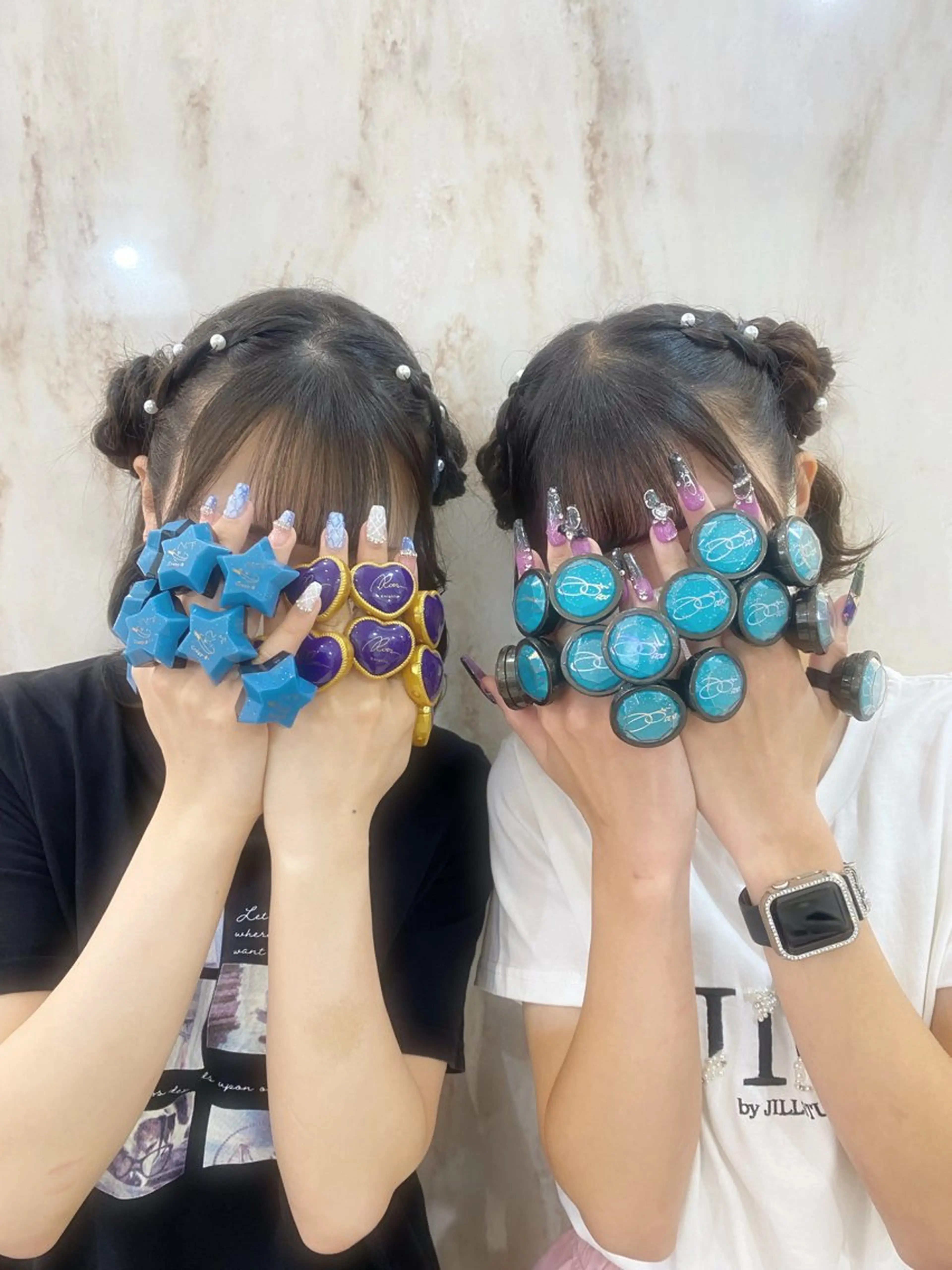 セミロング ヘアアレンジ Rio🎀ブリーチ なし透明感♡のヘアスタイル