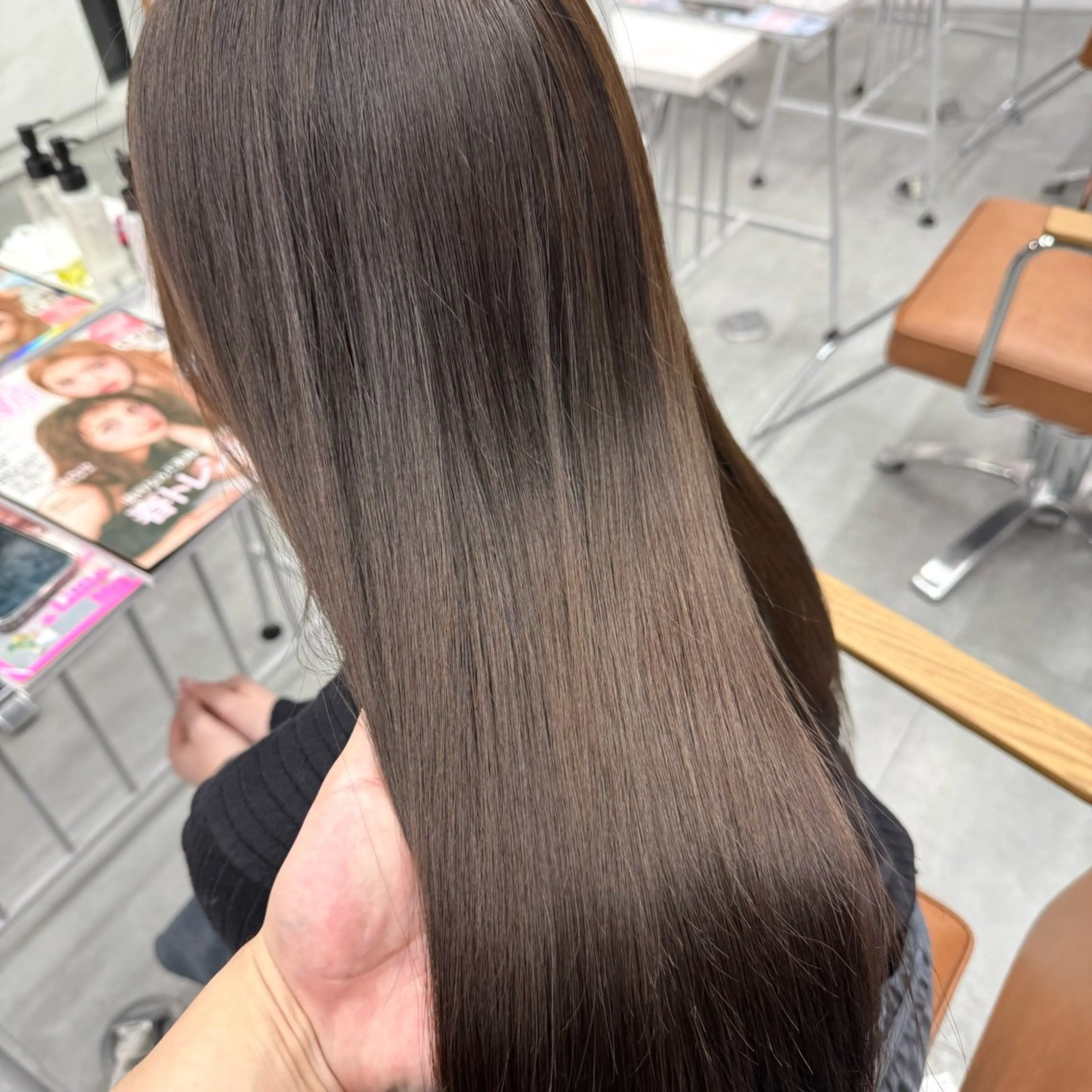 ロング カラー ヘアアレンジ ヘアカラー ブリーチなしカラー /新百合ヶ丘/安形翔のヘアスタイル