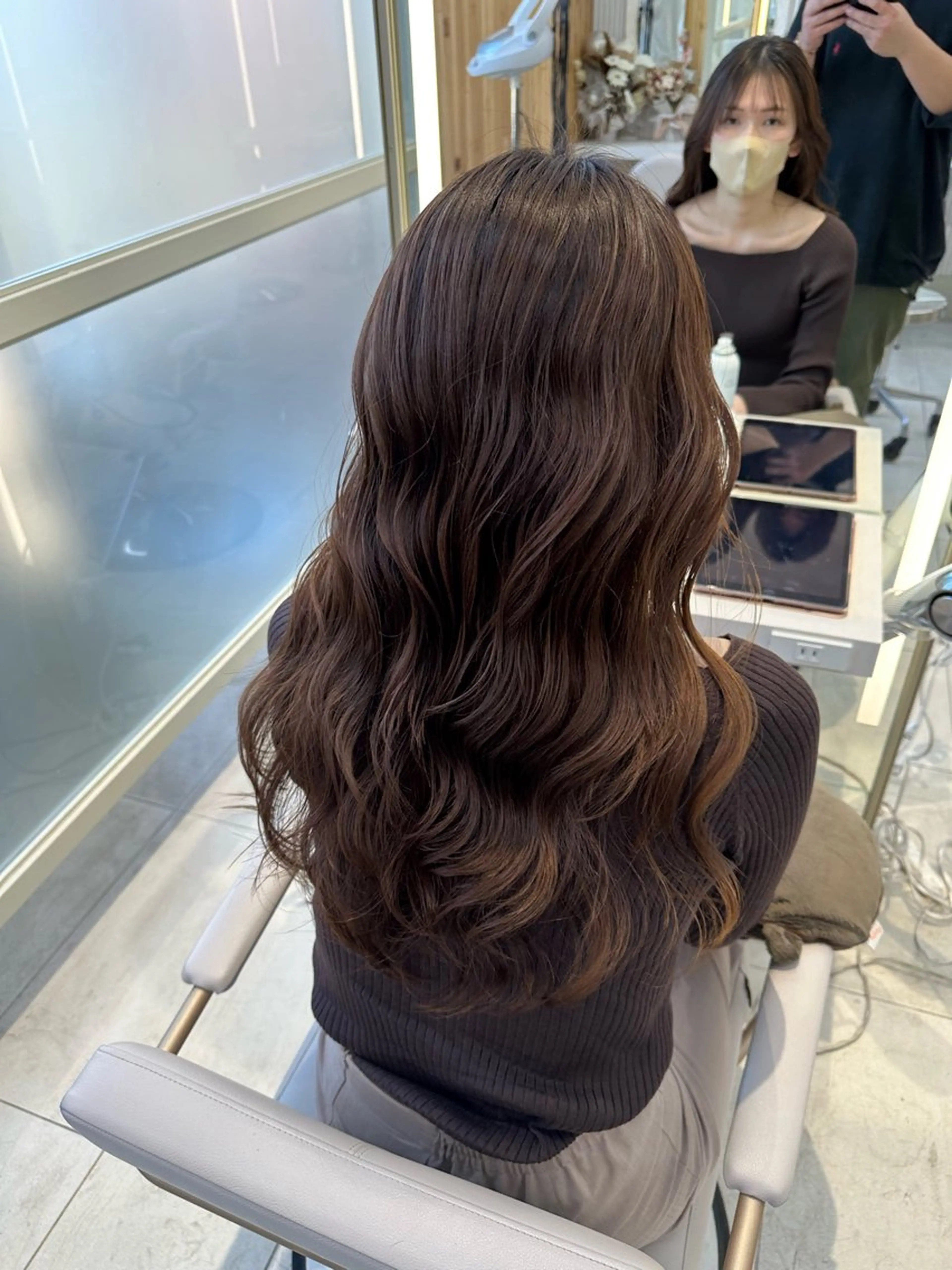 ロング パーマ 🇰🇷韓国風くびれ ヘア🇰🇷中村優大のヘアスタイル