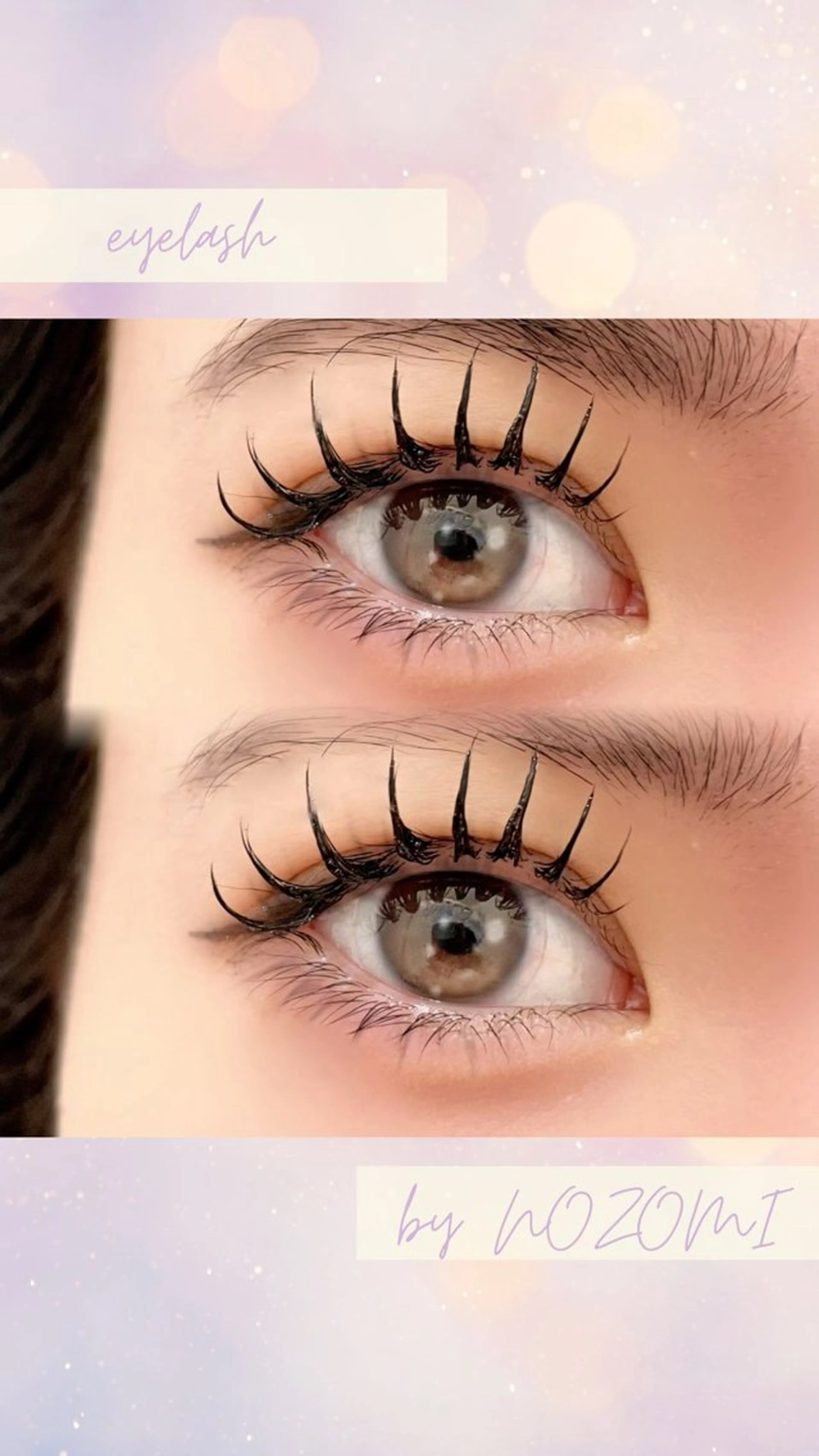 マツエク・マツパ n eyelash by kie所属・nozomi まつげ屋さんのマツエク・マツパデザイン
