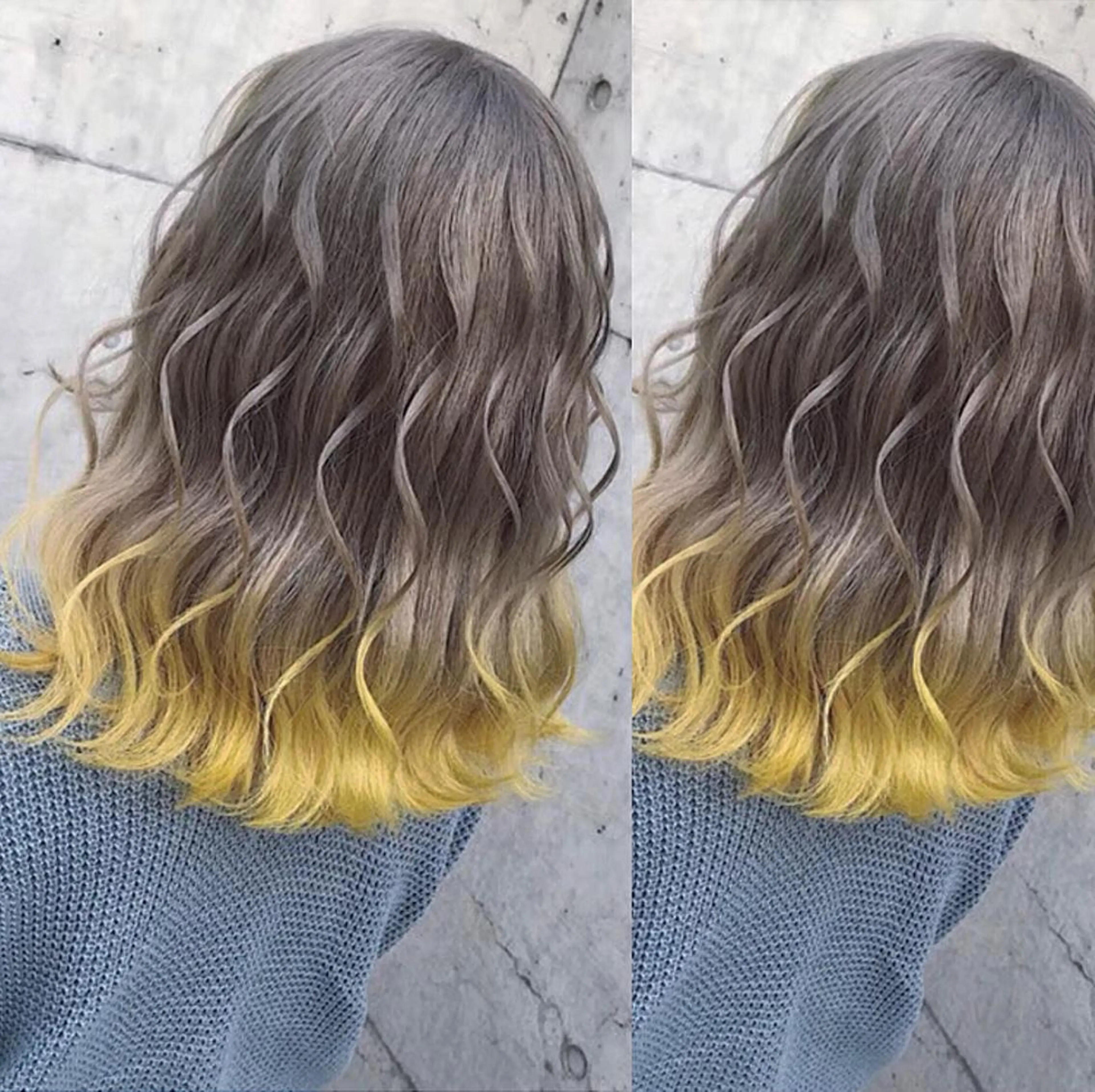 ミディアム カラー ヘアアレンジ カット ヘアカラー トリートメント ヘアセット 韓国レイヤーカット/ 儚げカラーチナツのヘアスタイル