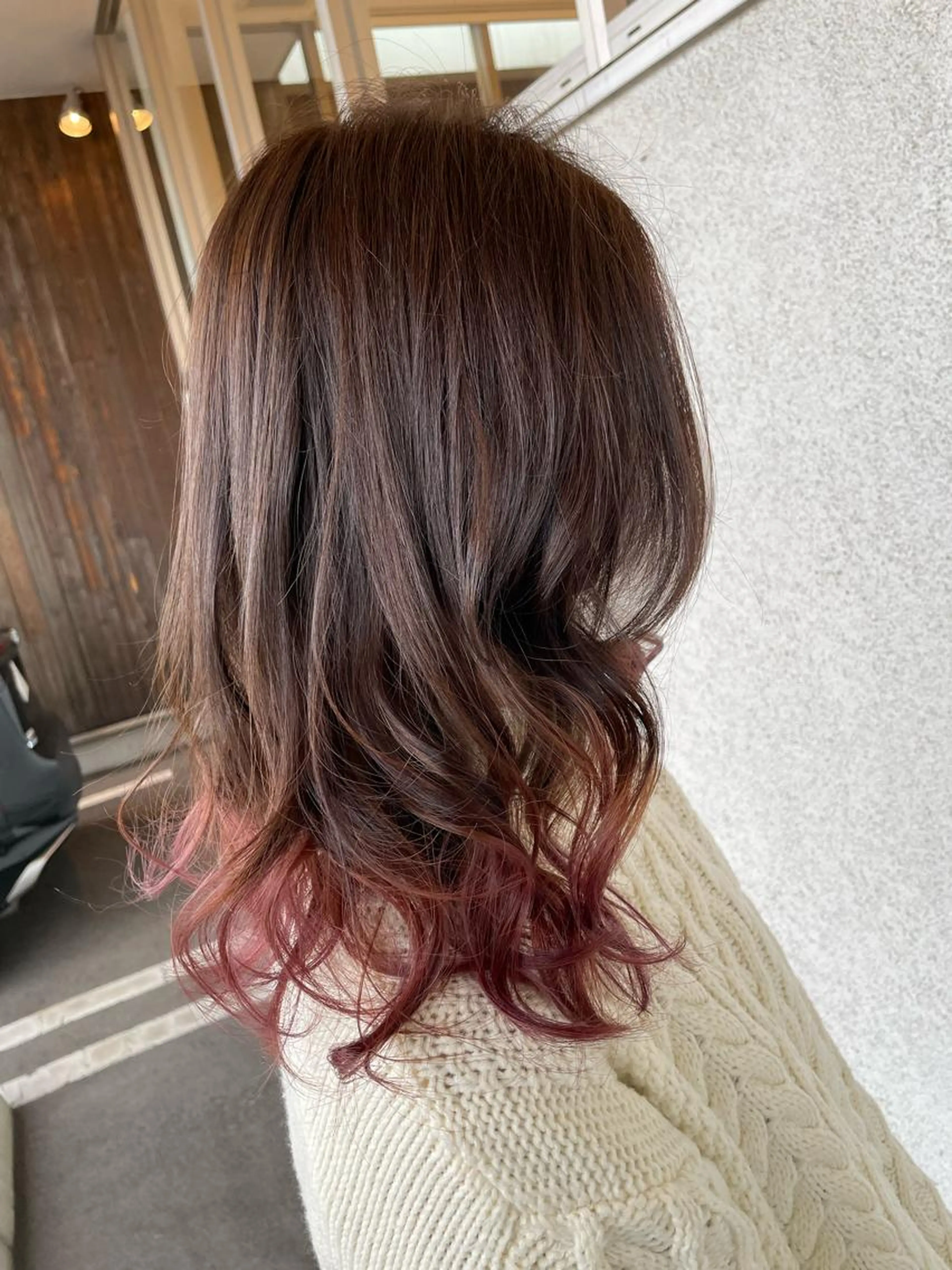 艶髪ケアカラーカット＋オージュアトリートメント　ショート−550、ロング＋550 新規の方は20パーOFFの写真