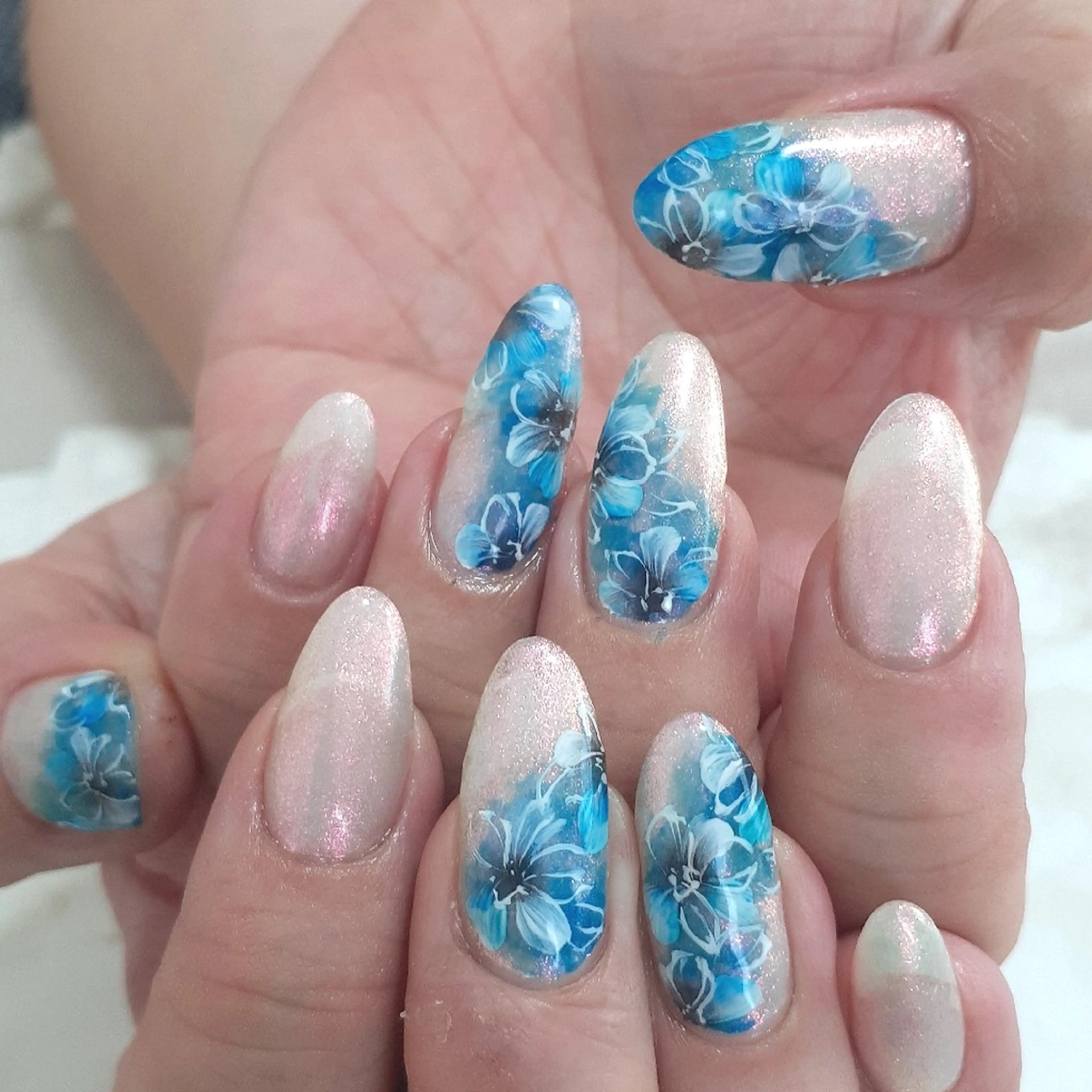 ネイル フラワーネイル ハンドネイル 池元 真由美のネイルデザイン