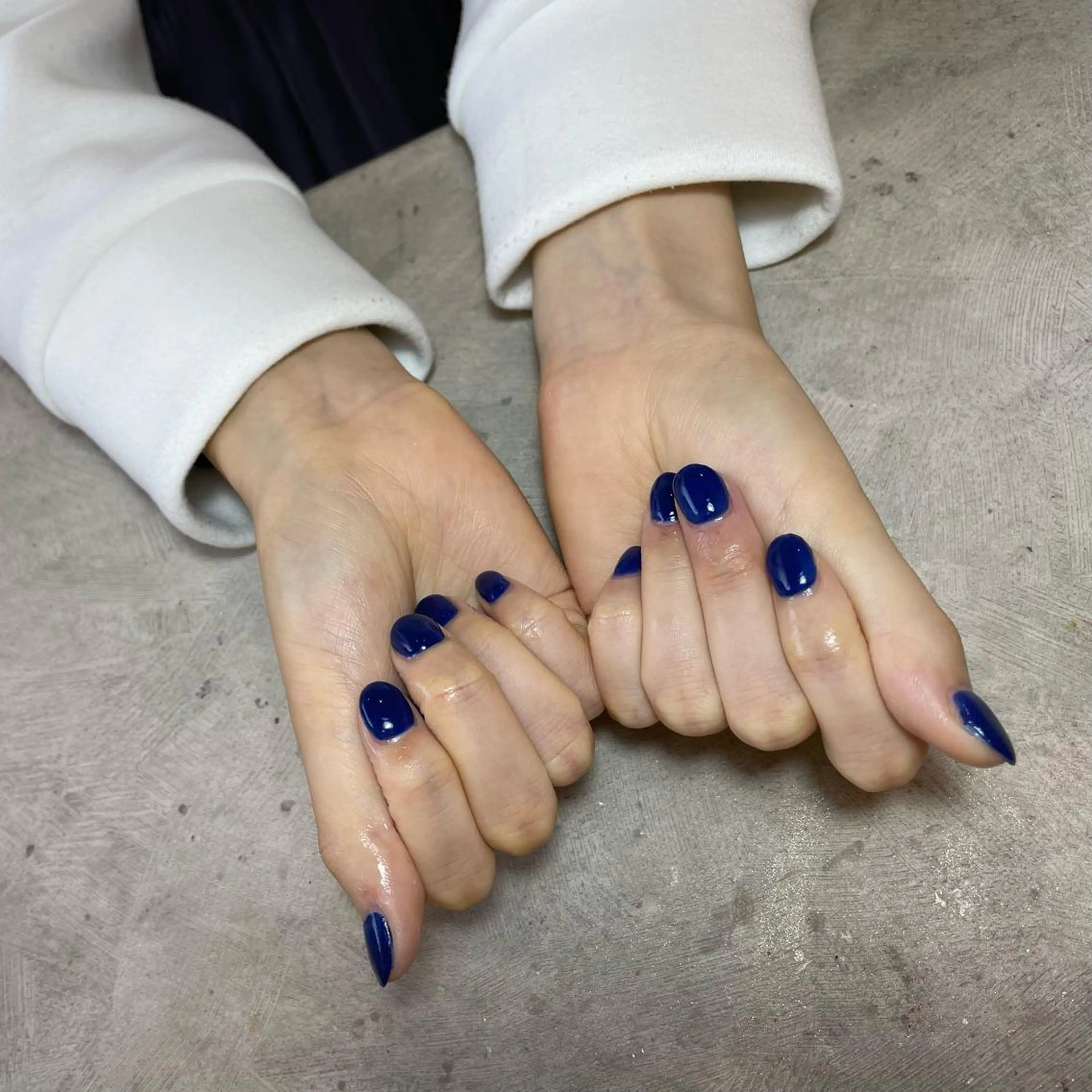 ネイル ネイビー ハンドネイル bylaki_ haruka(K)のネイルデザイン