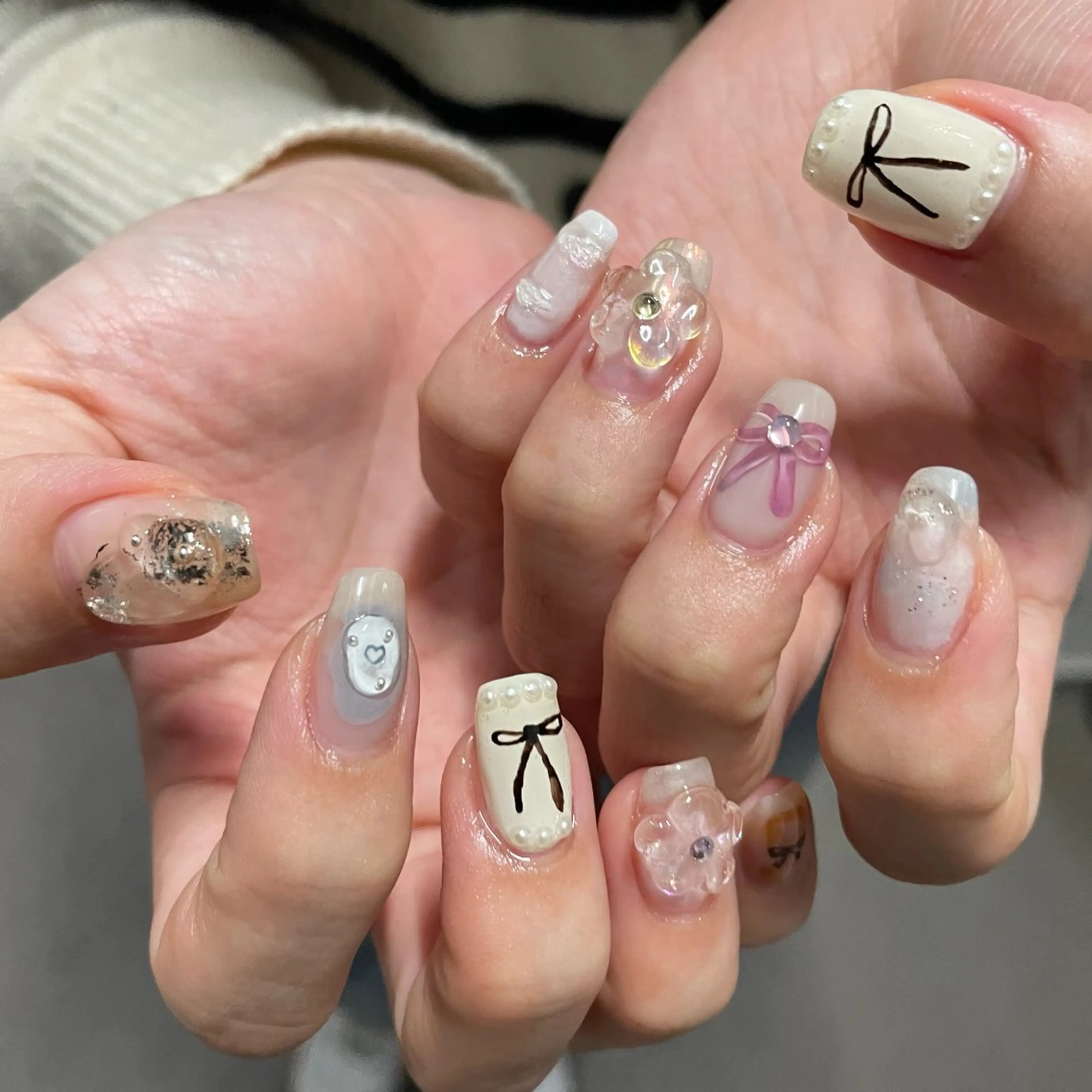 ネイル ハンドネイル カメレオン京橋🌻 草葉由佳のネイルデザイン