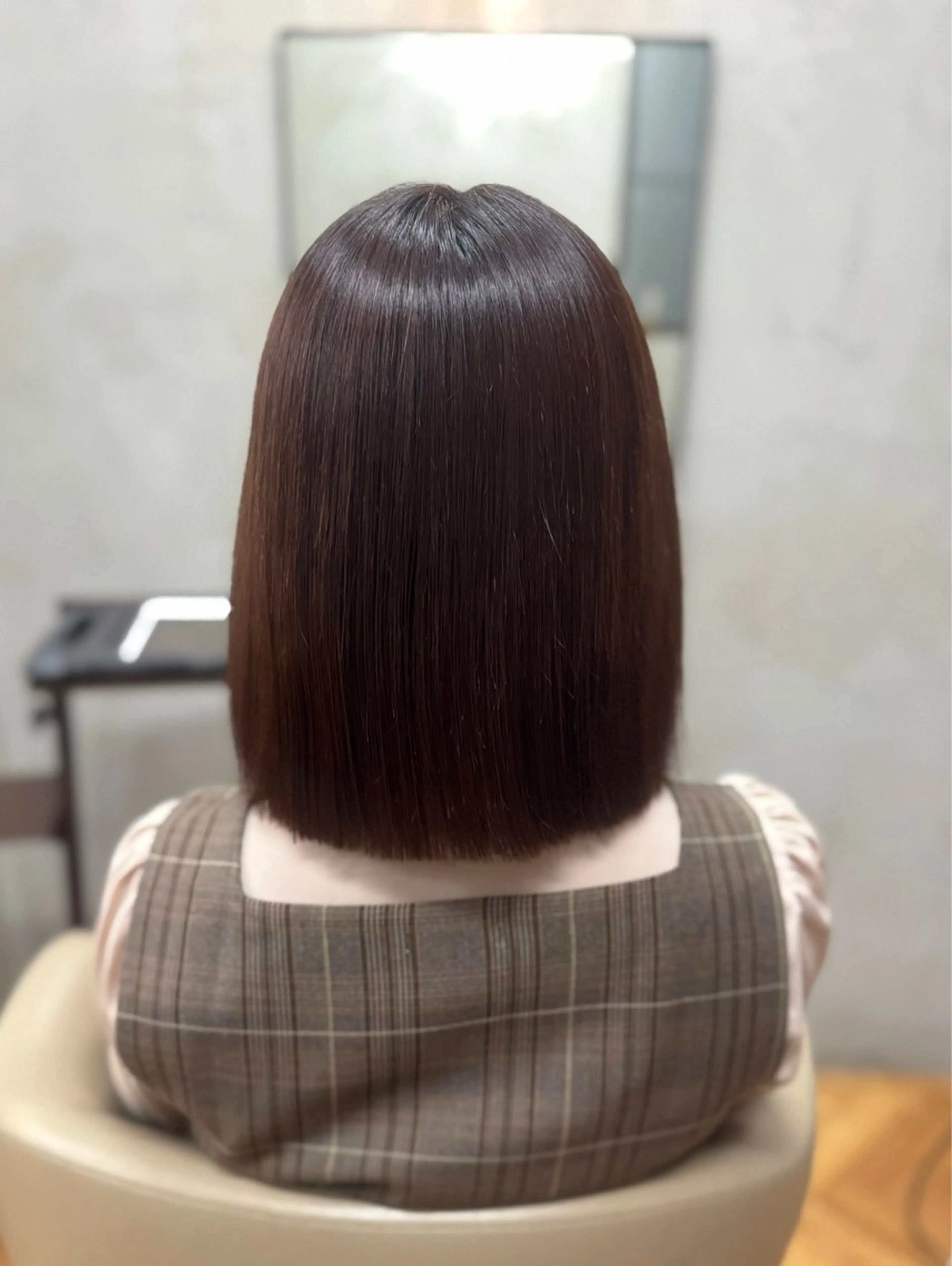 ミディアム 縮毛矯正 🦋 misaki🦋のヘアスタイル