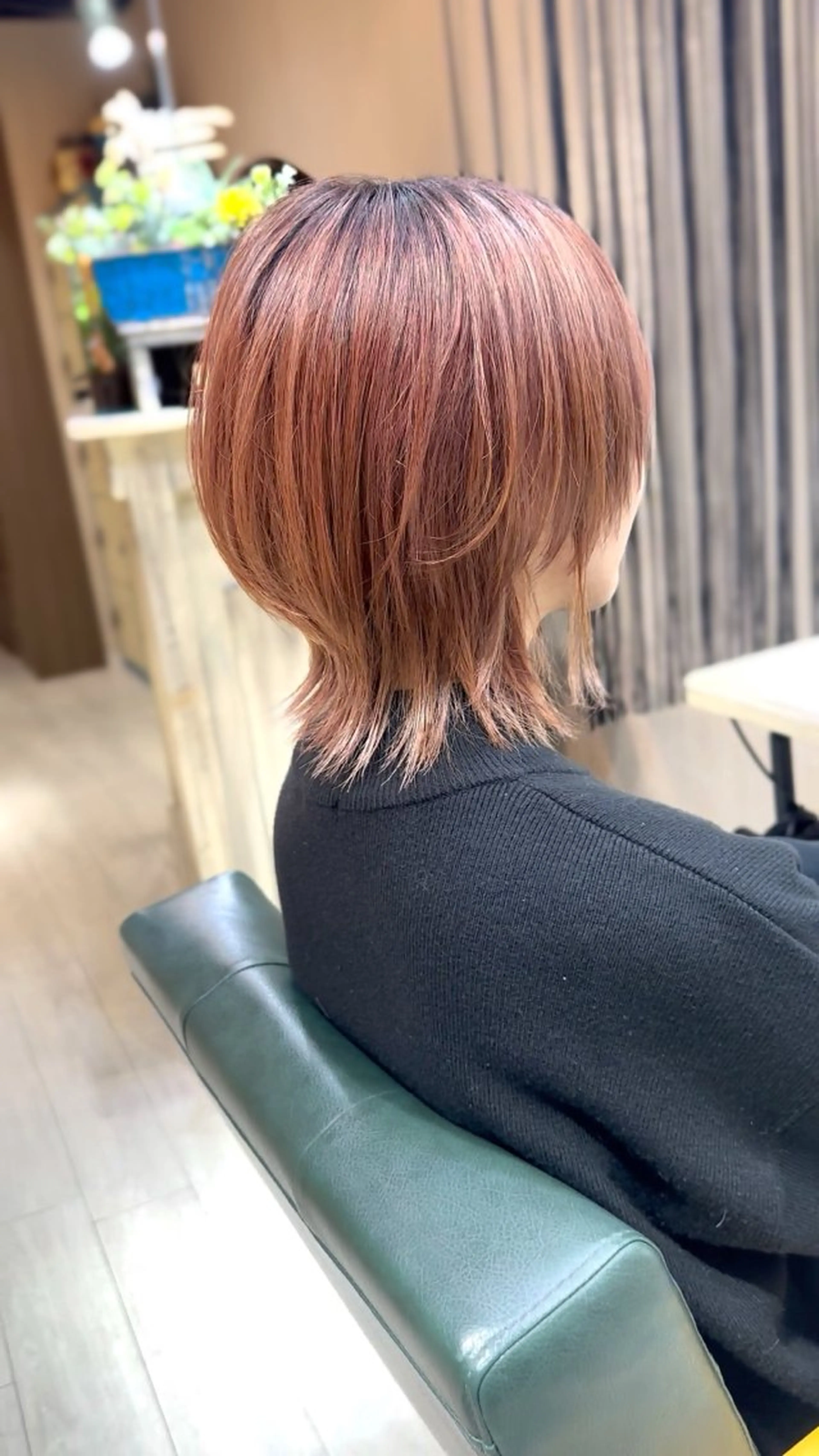 ミディアム ウルフカット 坂 直樹のヘアスタイル