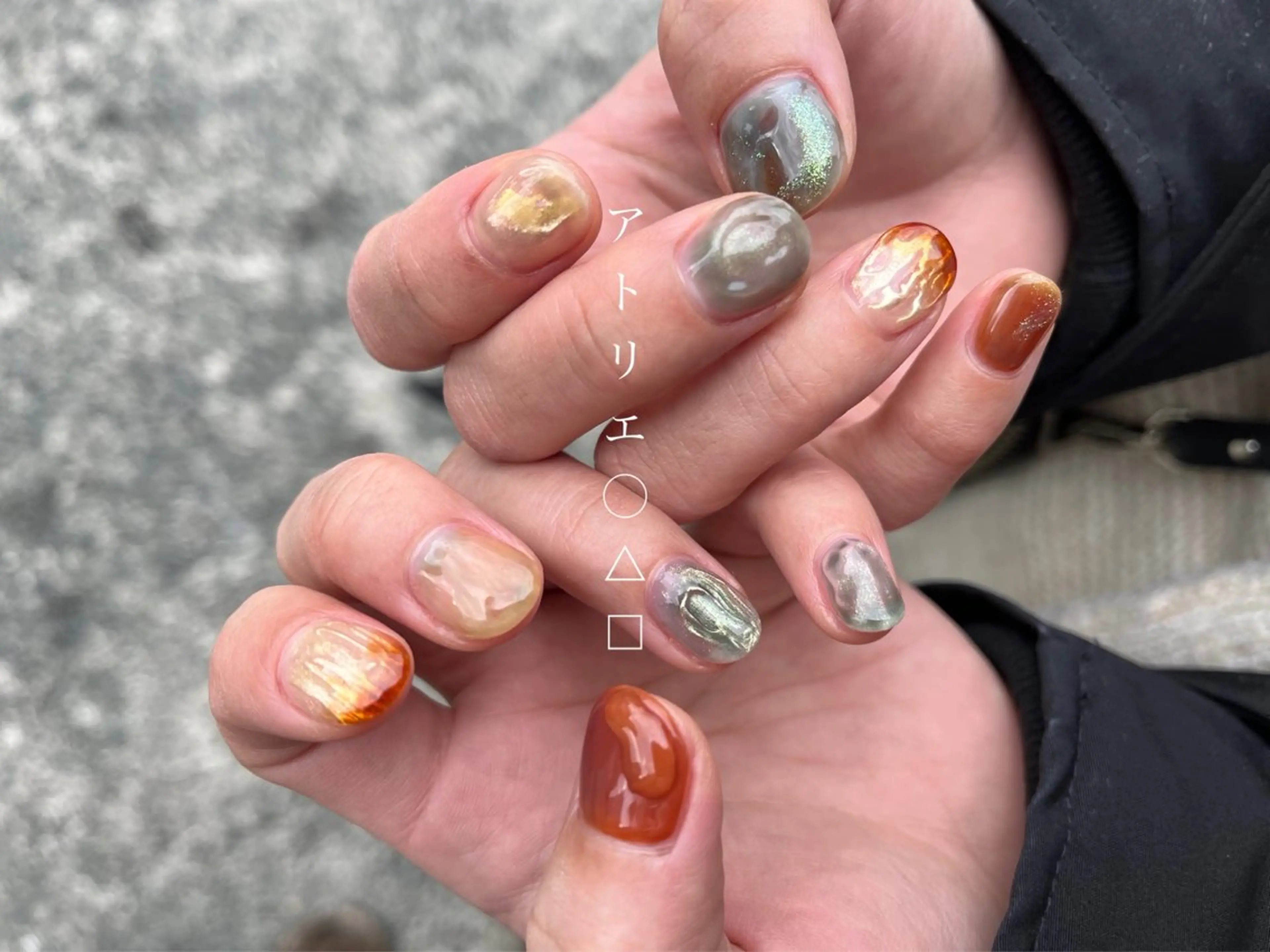 ネイル ハンドネイル アトリエ ○△□のネイルデザイン