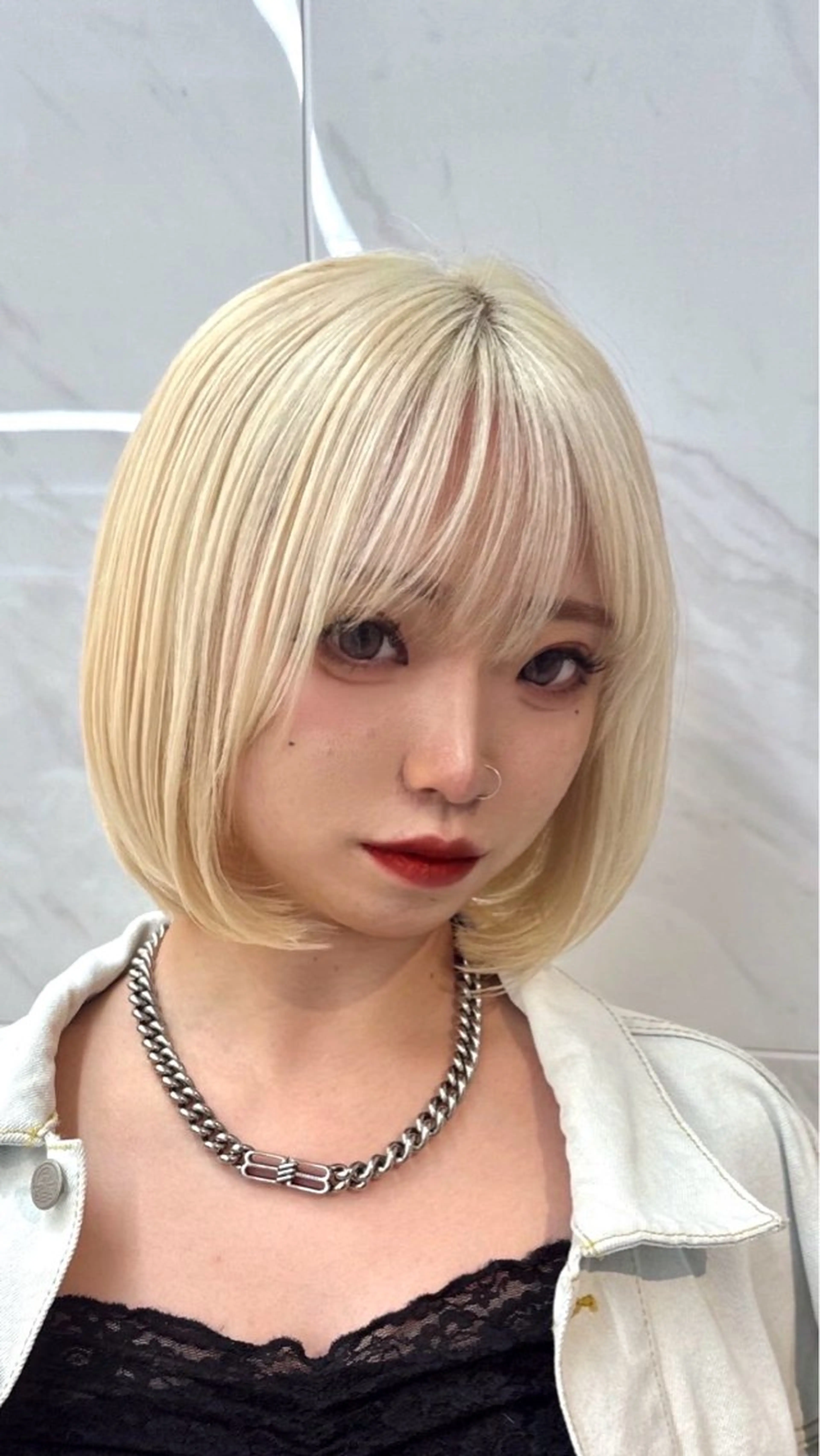 ショート カラー ヘアカラー ヘアセット 栄美容師/kiti /ボブ/ケントのヘアスタイル