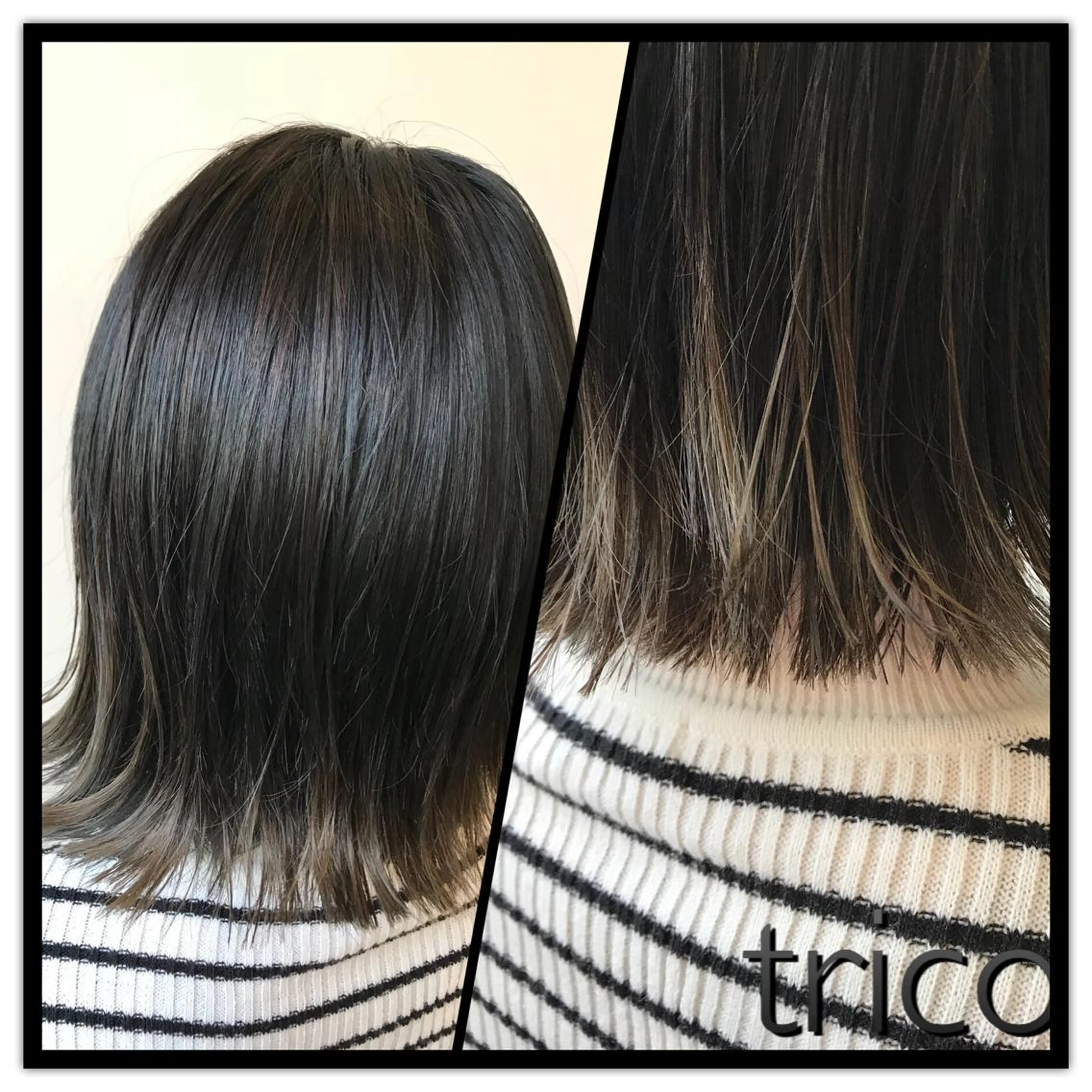 ミディアム カラー グラデーションカラー ハイライトカラー ハイライト 外ハネヘア 似合わせ/ブリーチ カラー.岡田友仁のヘアスタイル