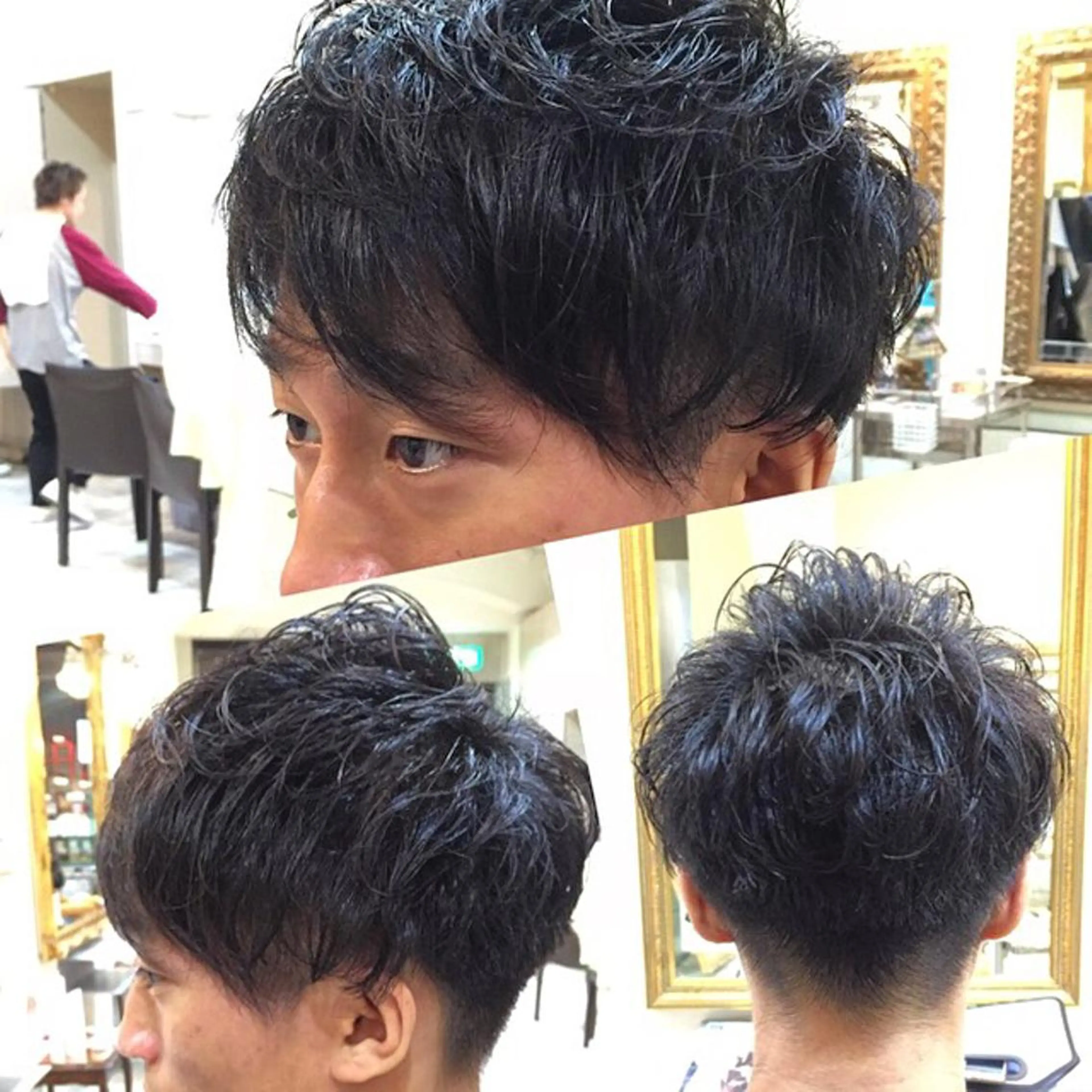 メンズ ✨デザインカラー✨ ハイトーン　森貴章のヘアスタイル