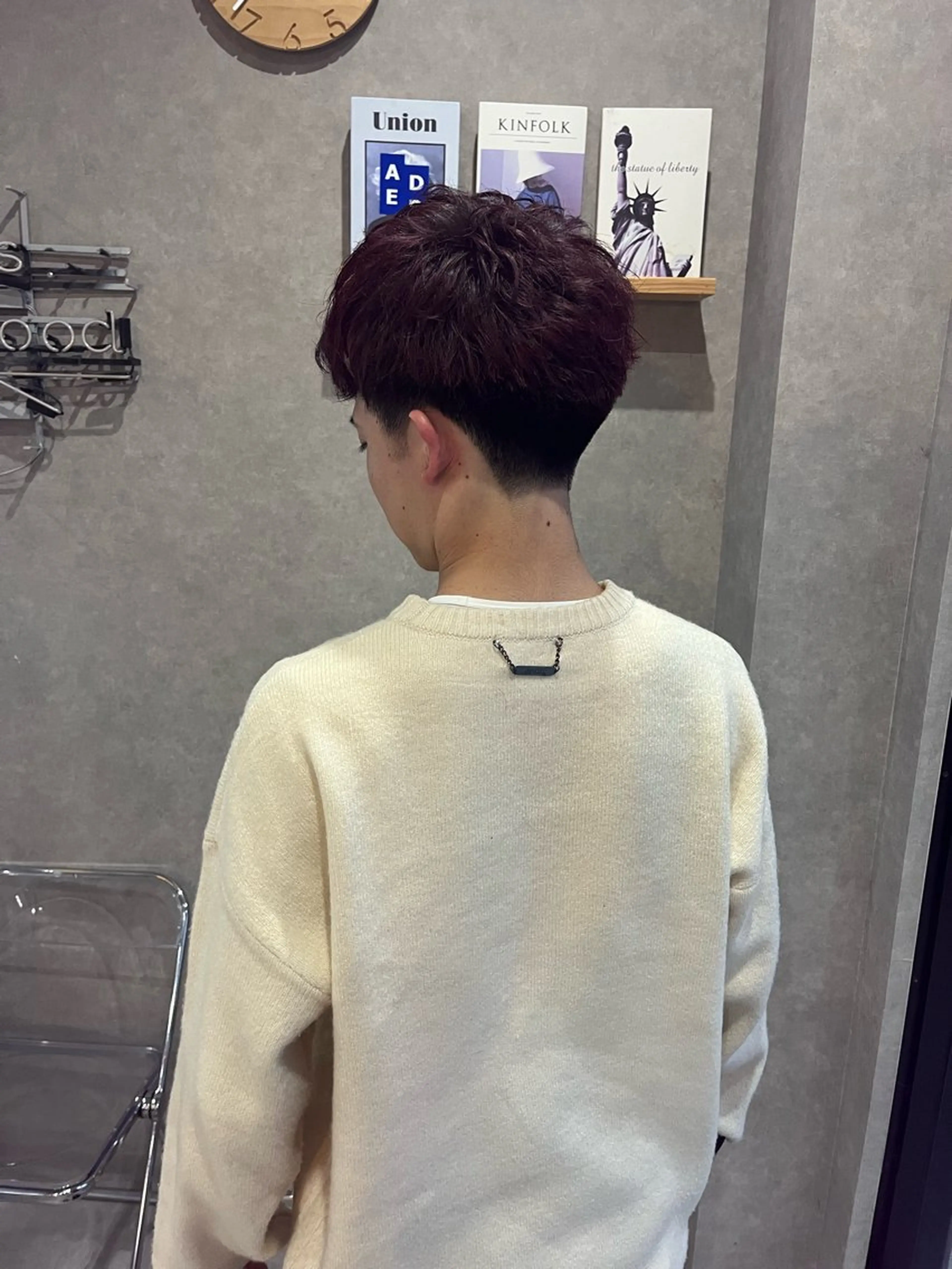 ショート ボブ ハイライト 髪質改善 韓国風ヘア レイヤーカット カット 長谷川 湧のヘアスタイル