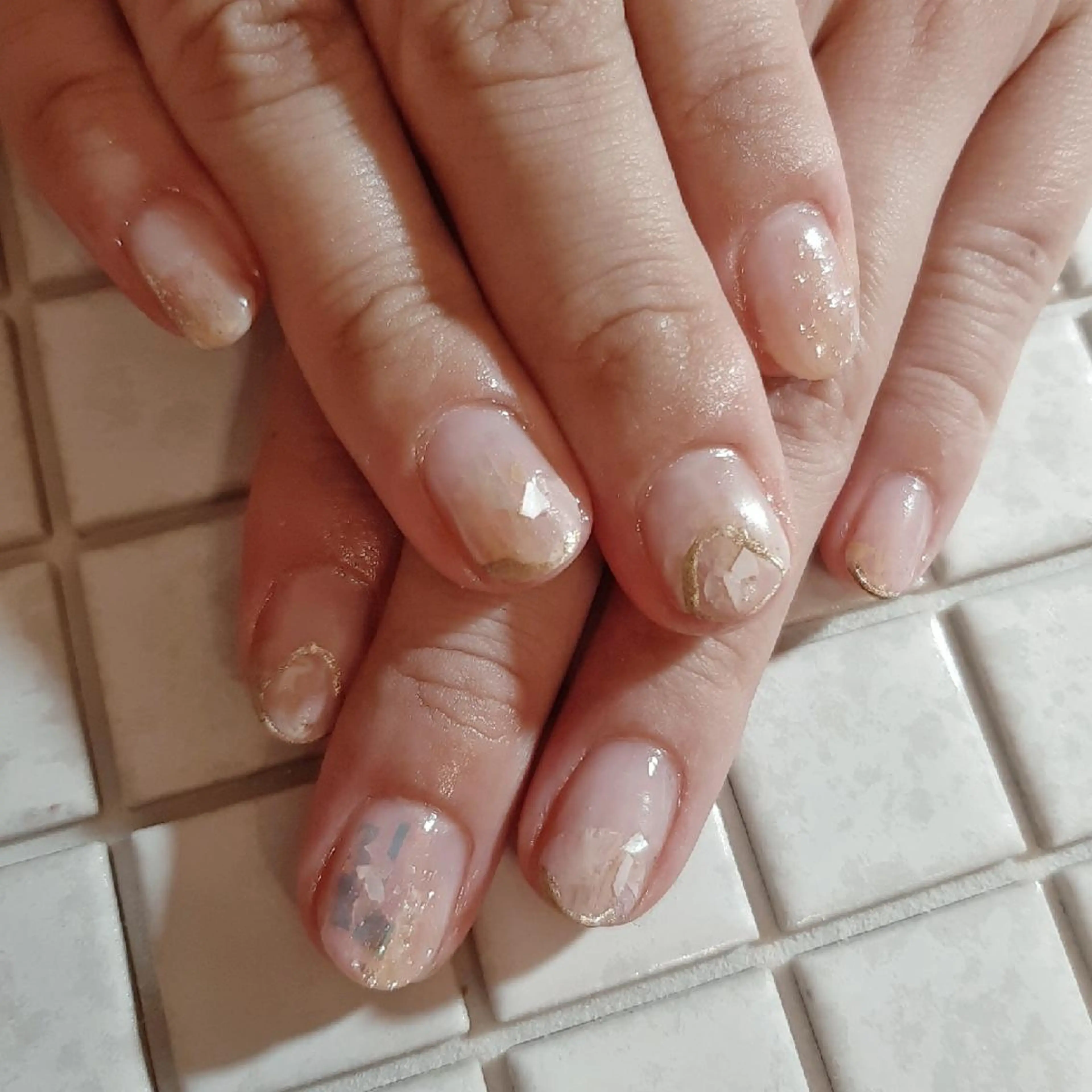 ネイル ニュアンスネイル ショートネイル ハンドネイル private salon mieのネイルデザイン