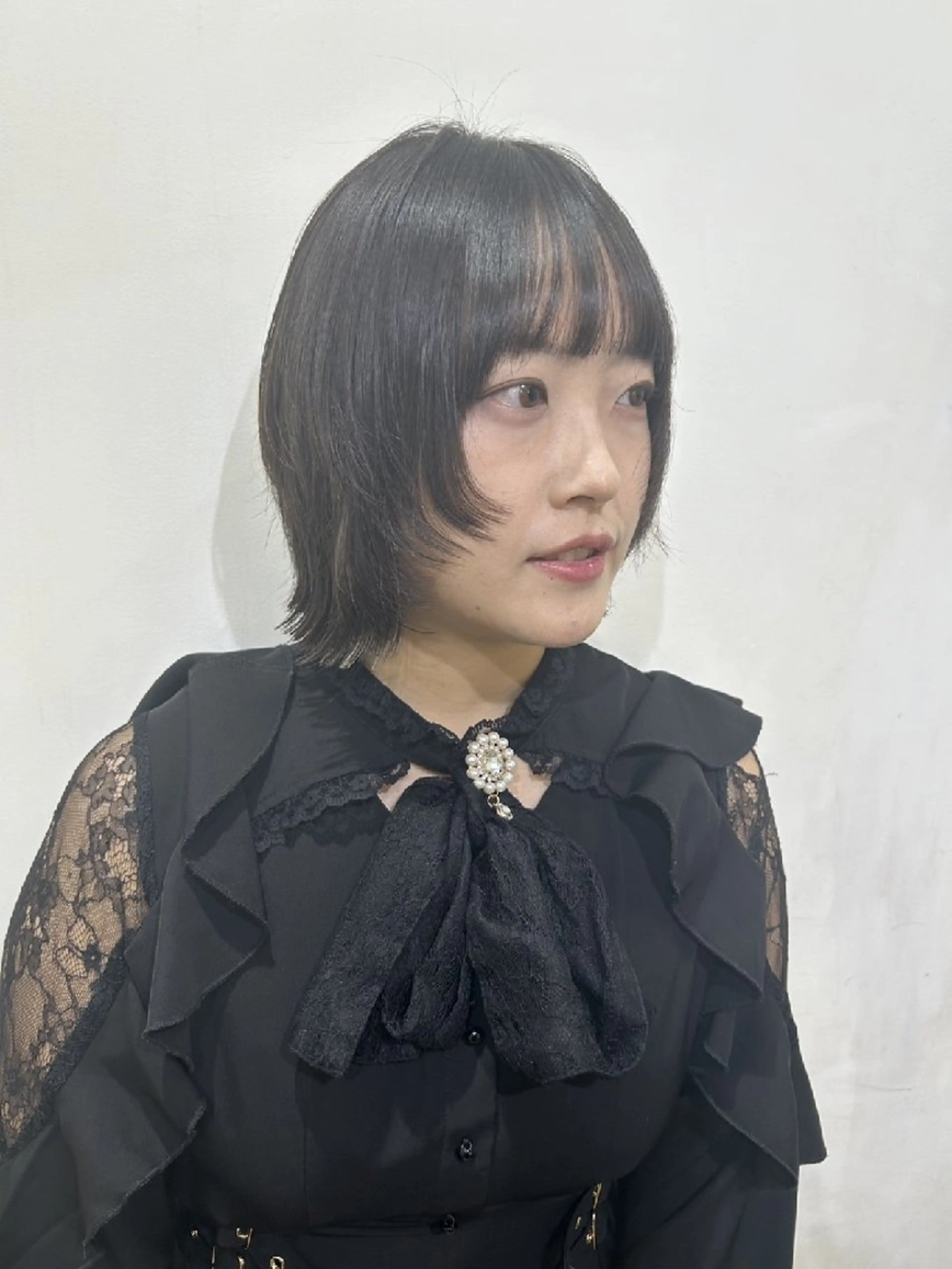 🐝小顔ボブ🐝カット＋透け感カラー＋艶トリートメントの写真