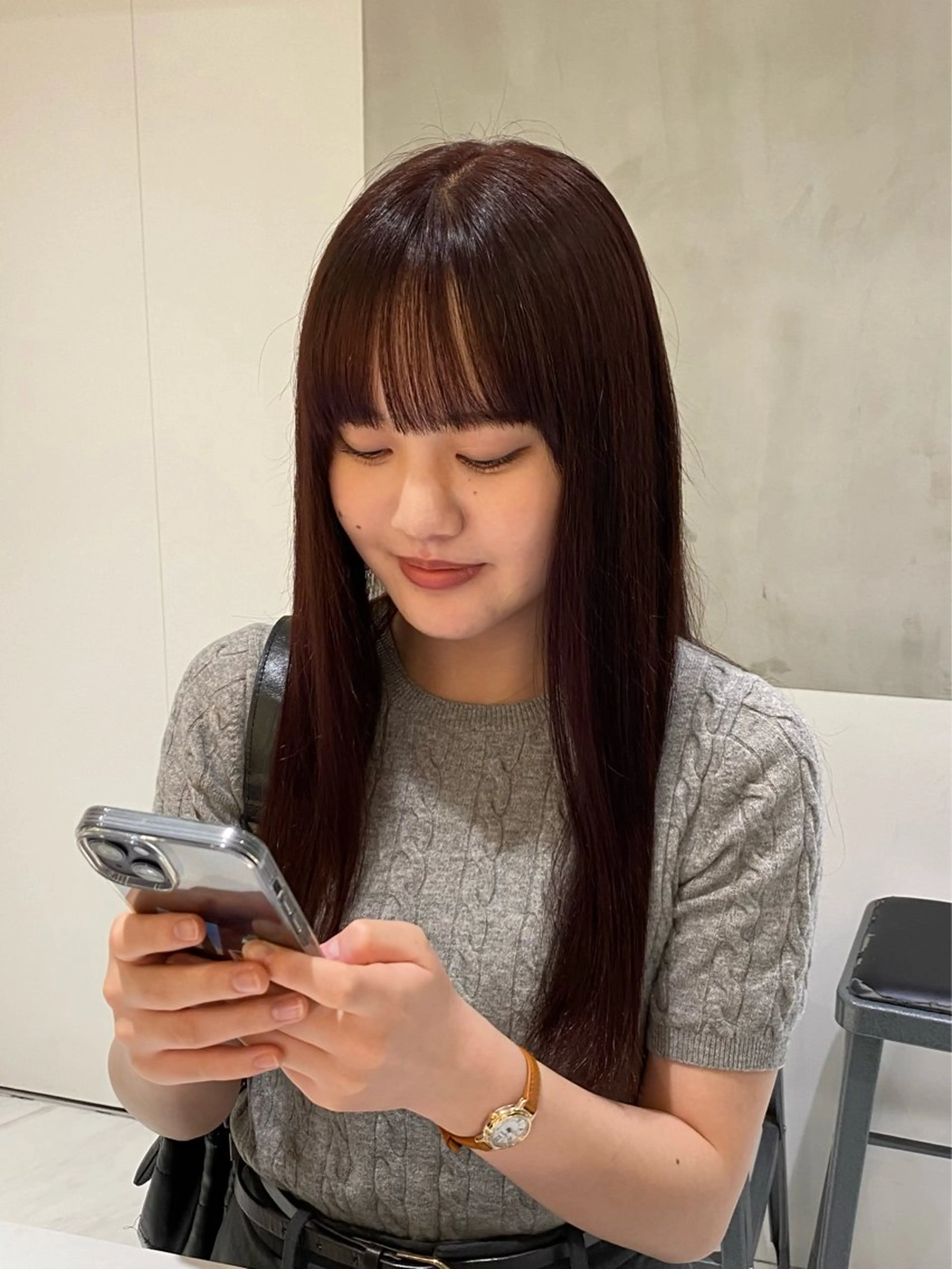 ロング カラー ブリーチ ダブルカラー ブリーチなしカラー ヘアカラー 艶感/ナチュラル 🩵amiのヘアスタイル