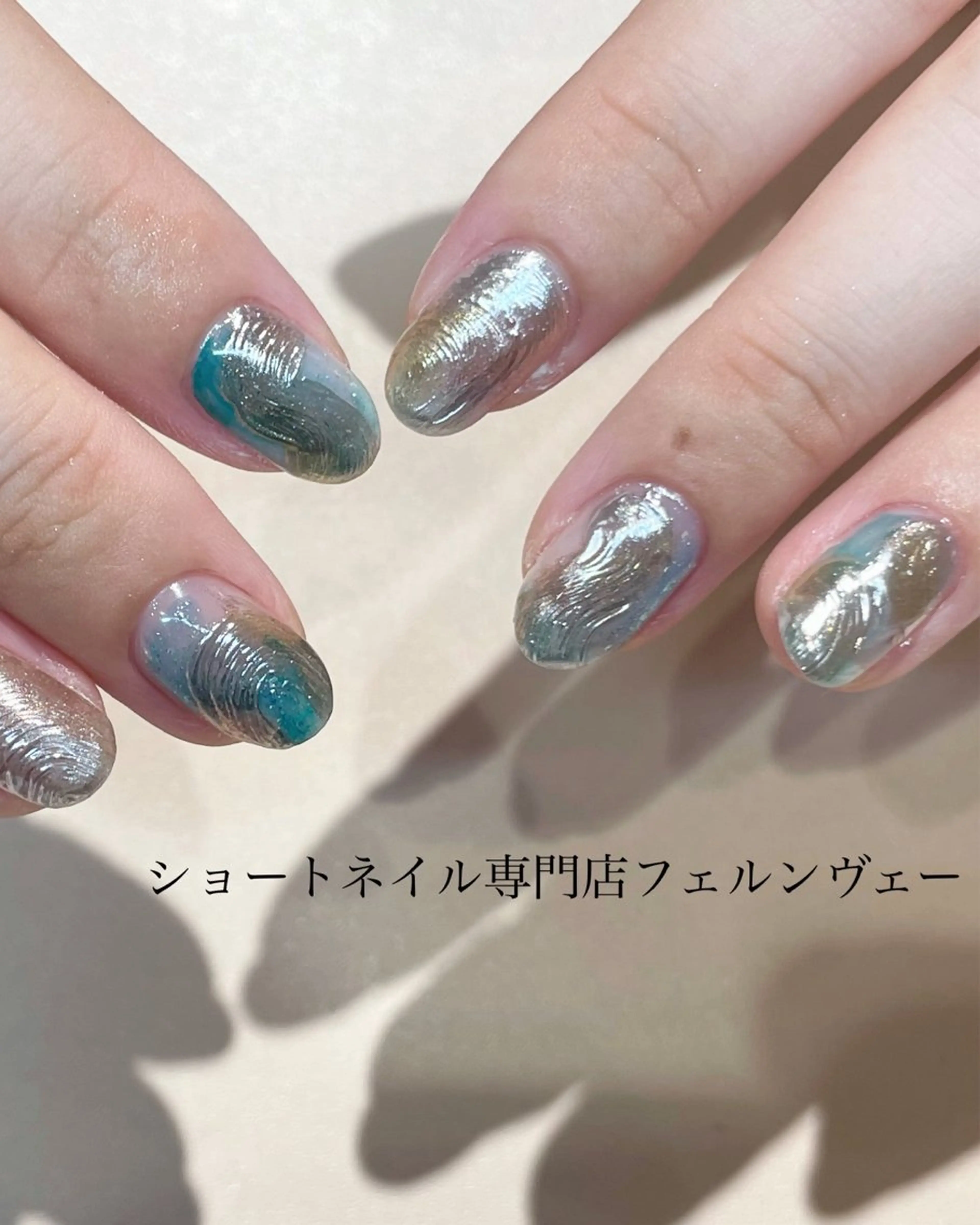 定額デザインB(全てのお爪にデザインが載るデザイン)の写真