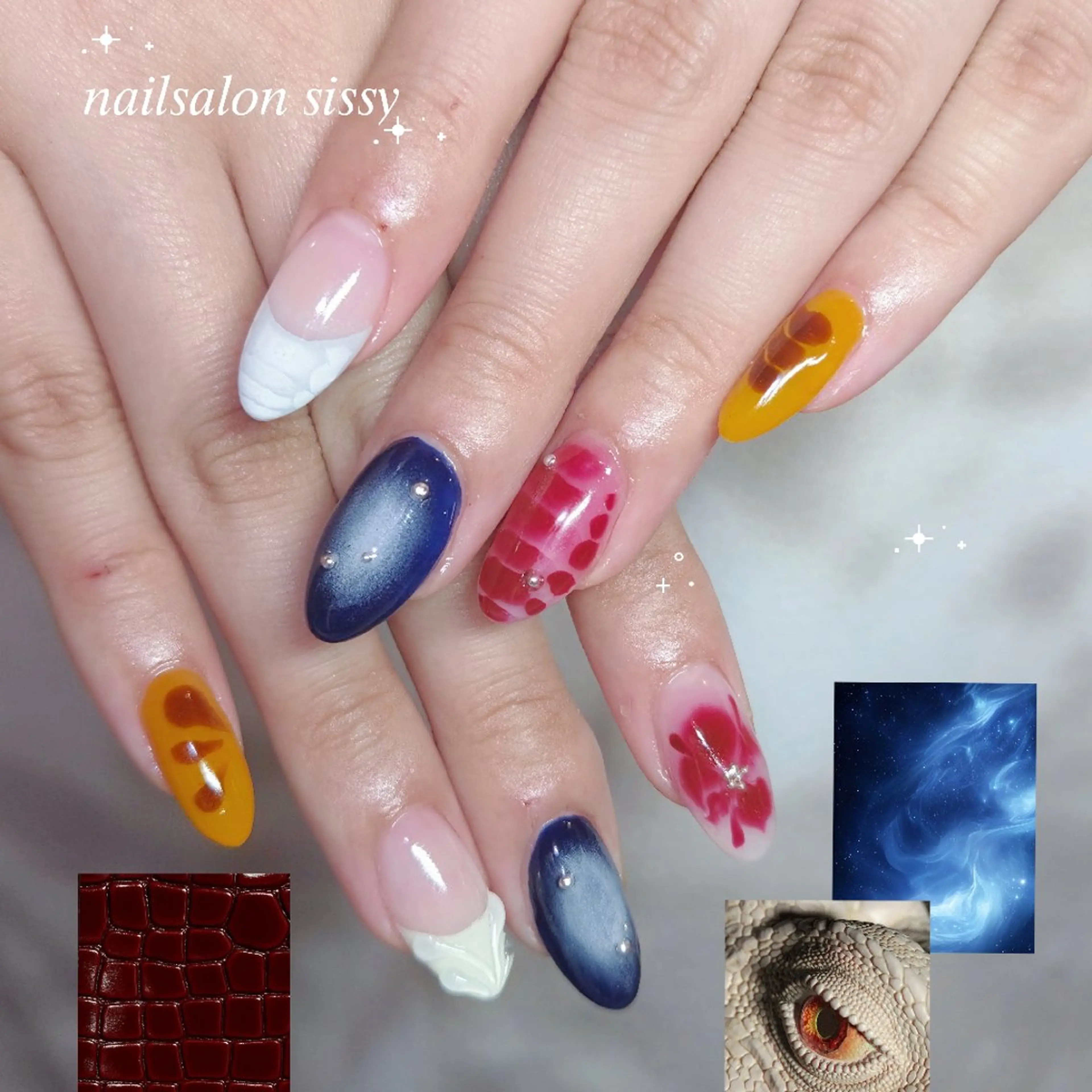 ネイル 春ネイル ハンドネイル sissy hatsuneのネイルデザイン