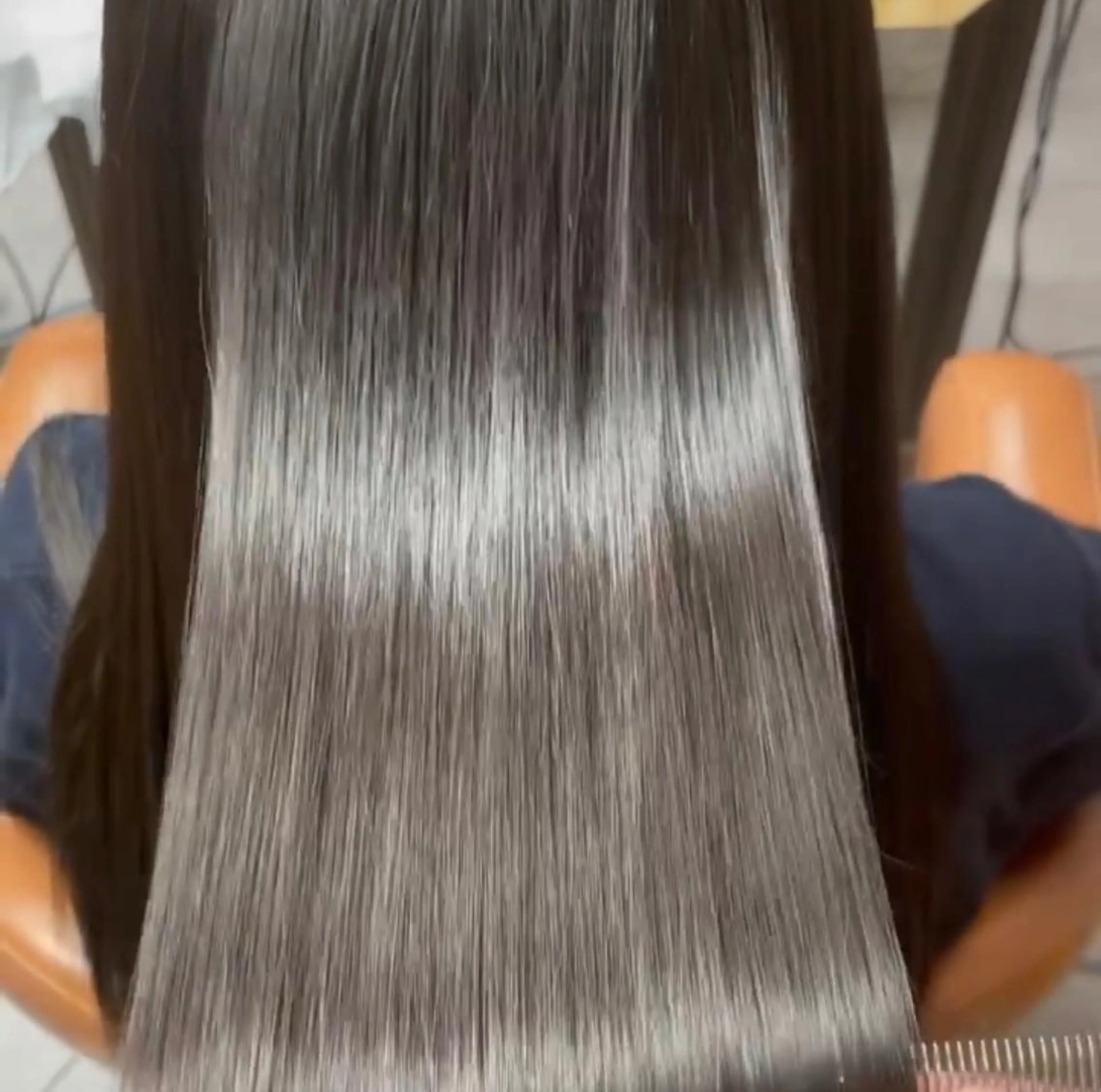 ロング カット 縮毛矯正 le. pidorgeのヘアスタイル