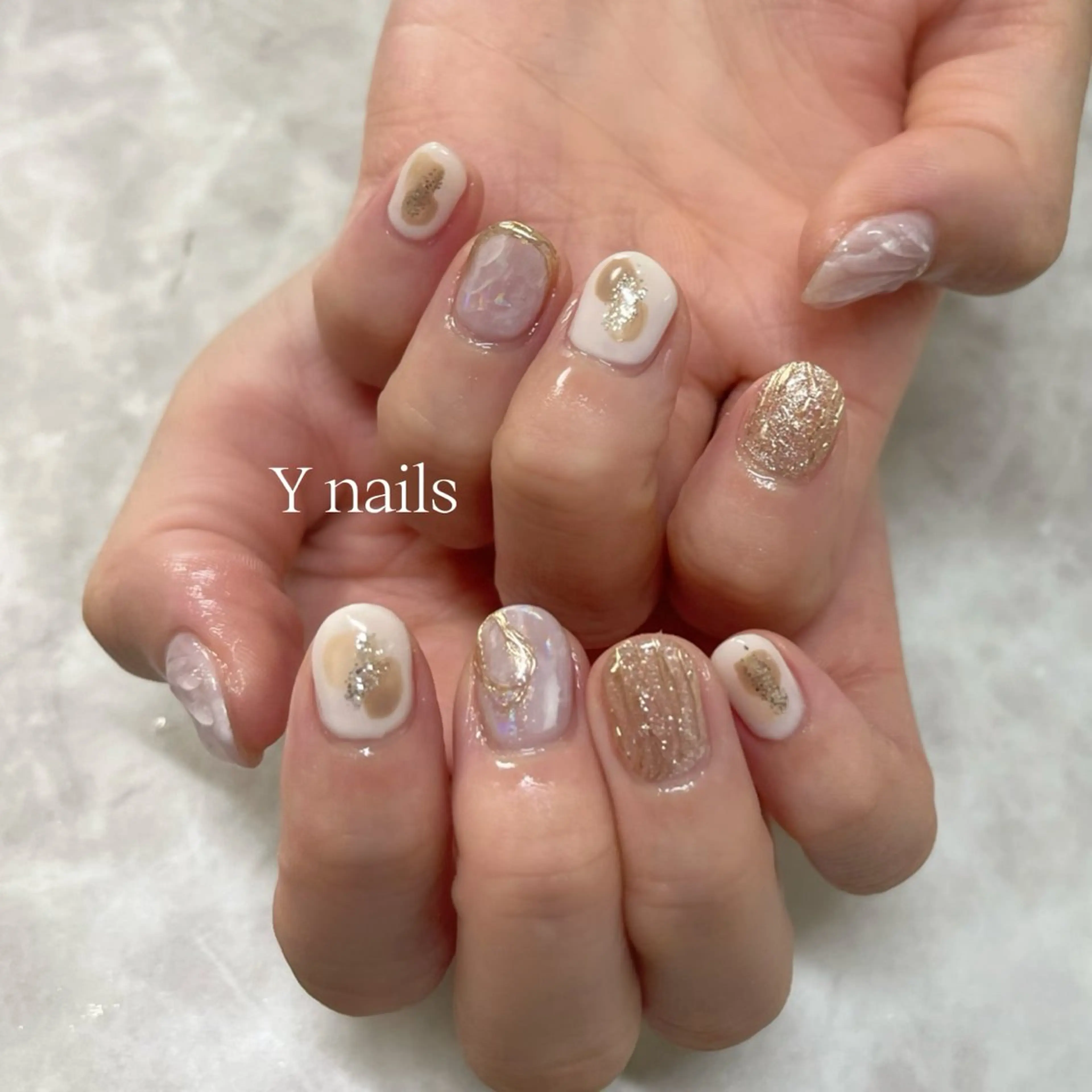 ネイル ニュアンスネイル 沖縄 Y nailsのネイルデザイン