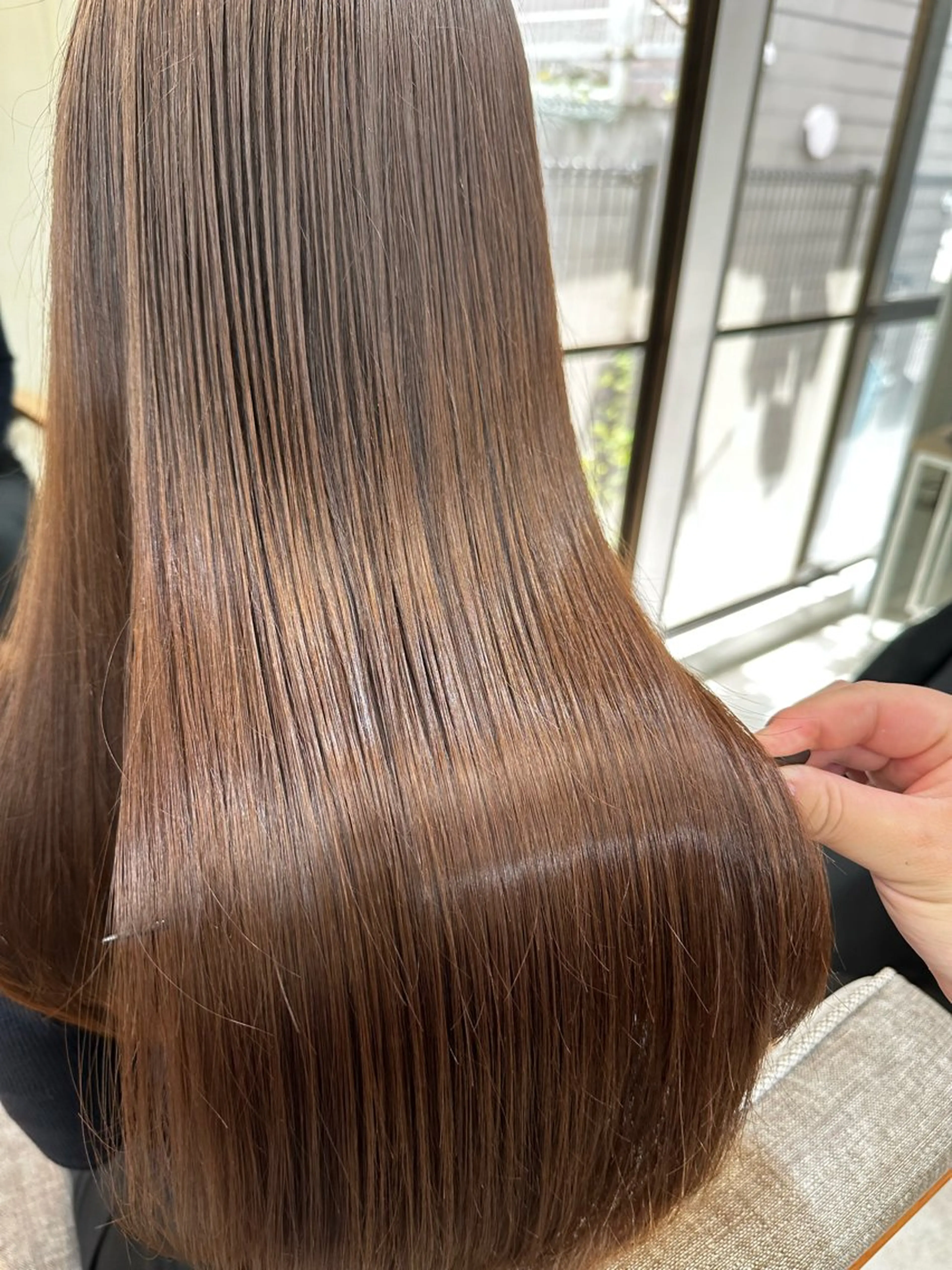 ロング カラー 髪質改善 トリートメント 髪質改善/レイヤー ストウシンゴのヘアスタイル