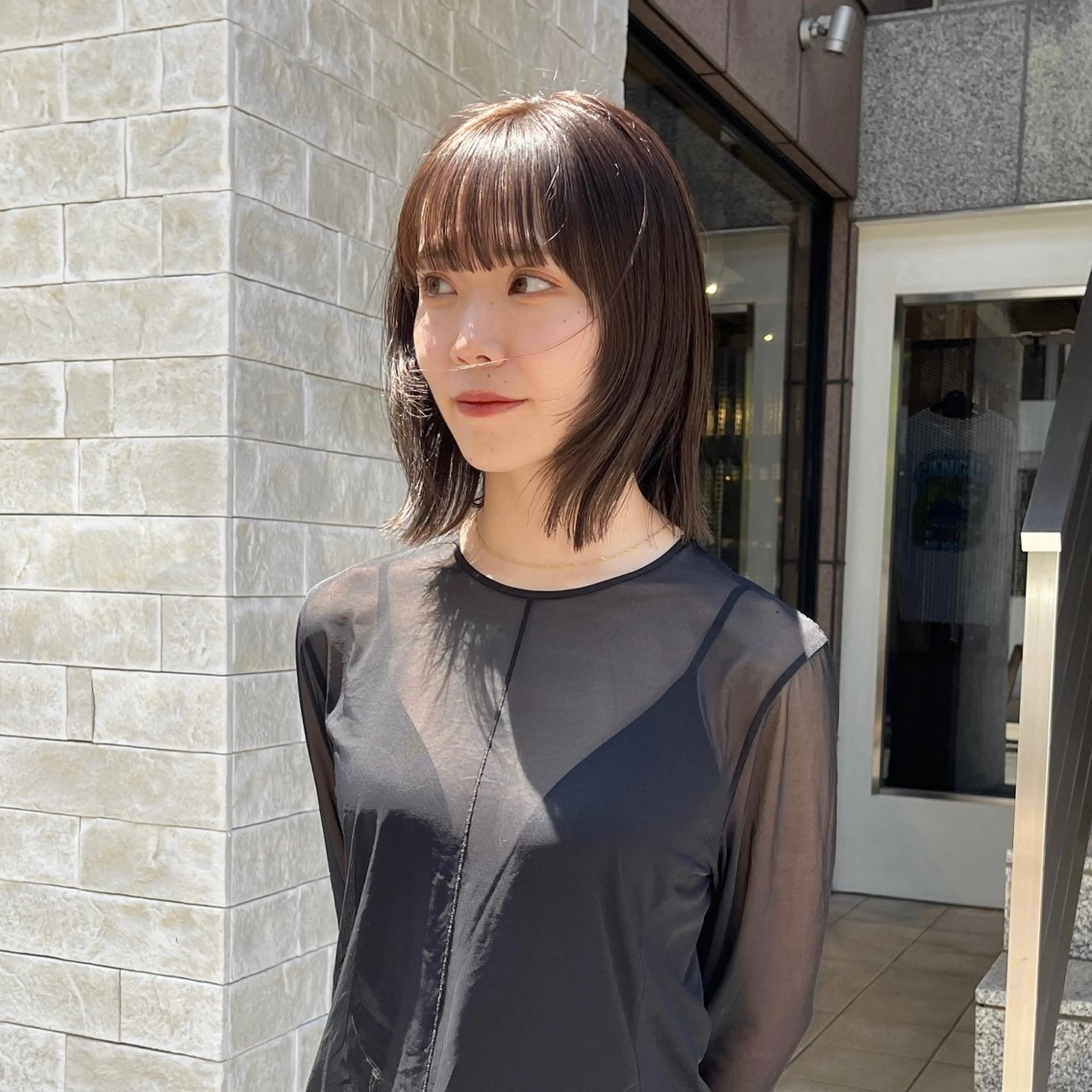 ミディアム カラー カット ヘアカラー オリーブ/縮毛♡ Natsuno🩰のヘアスタイル