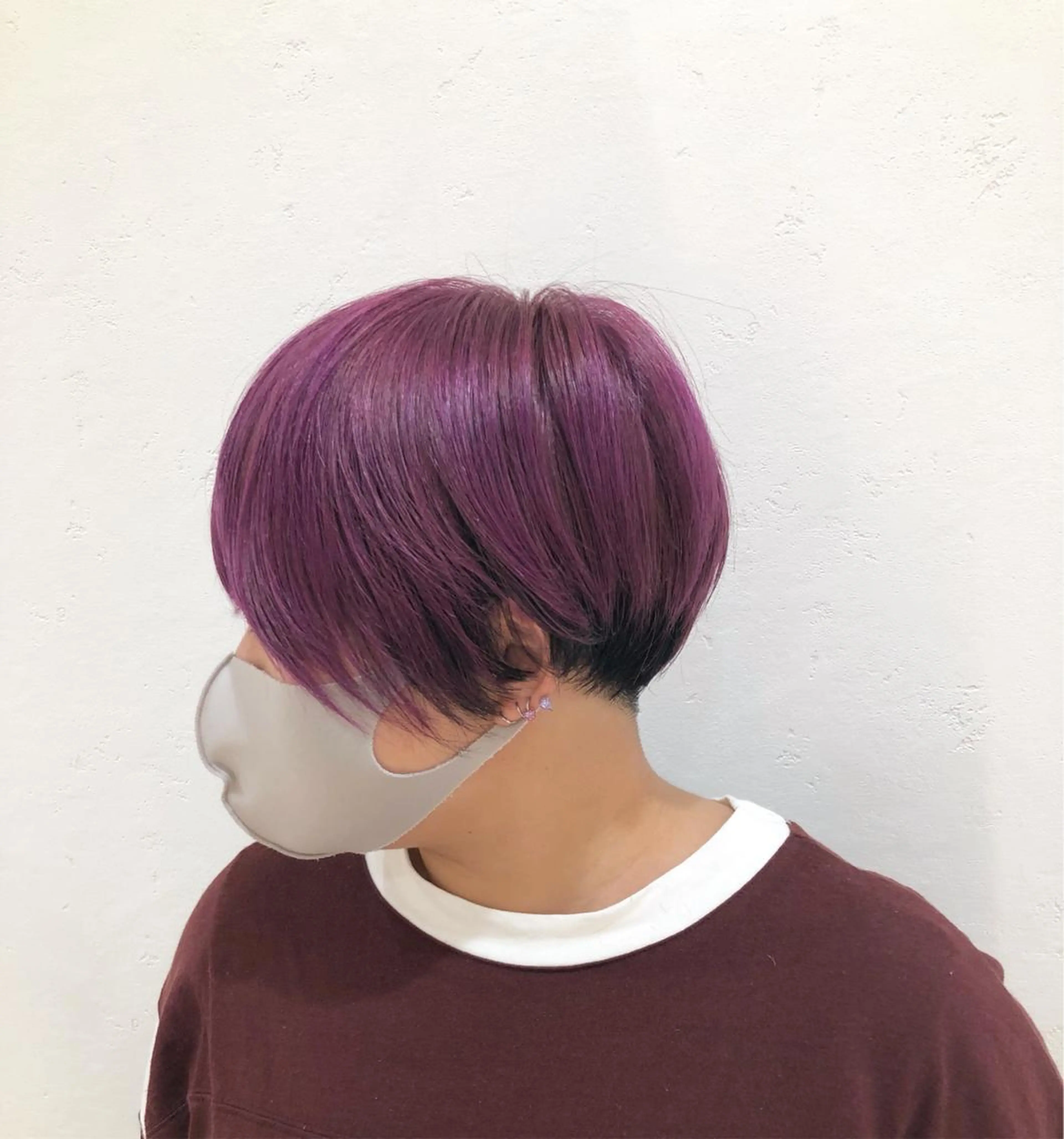ショート カラー ピンクカラー バイオレットカラー ヘアカラー ニュアンスカラー🫧 加納のヘアスタイル