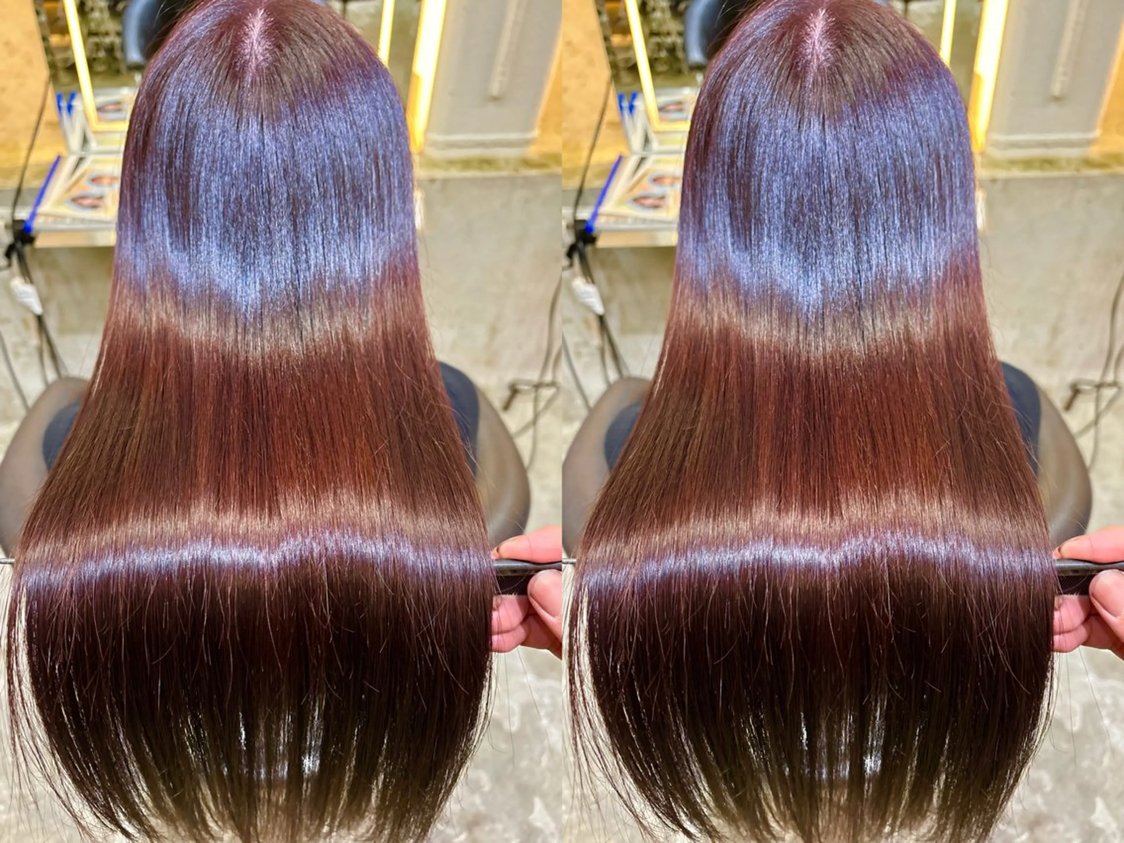 カラー ブラウンカラー レッドカラー Lond表参道店所属・うる艶縮毛カラー✨ たいよう☀️のヘアスタイル