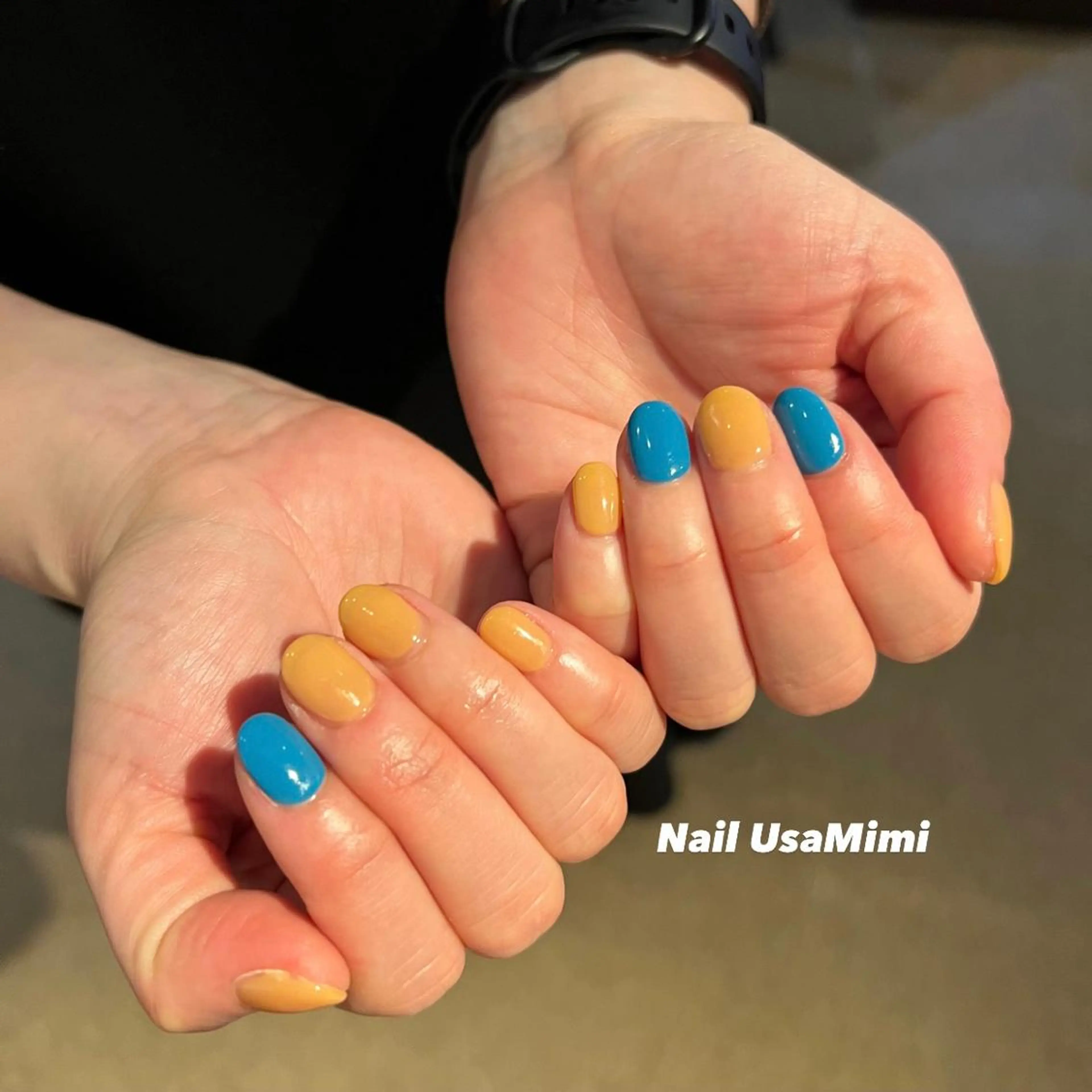 ネイル フットネイル ジェルネイル マグネットネイル 持ち込み ニュアンスネイル 本町ネイルNail UsaMimiのネイルデザイン