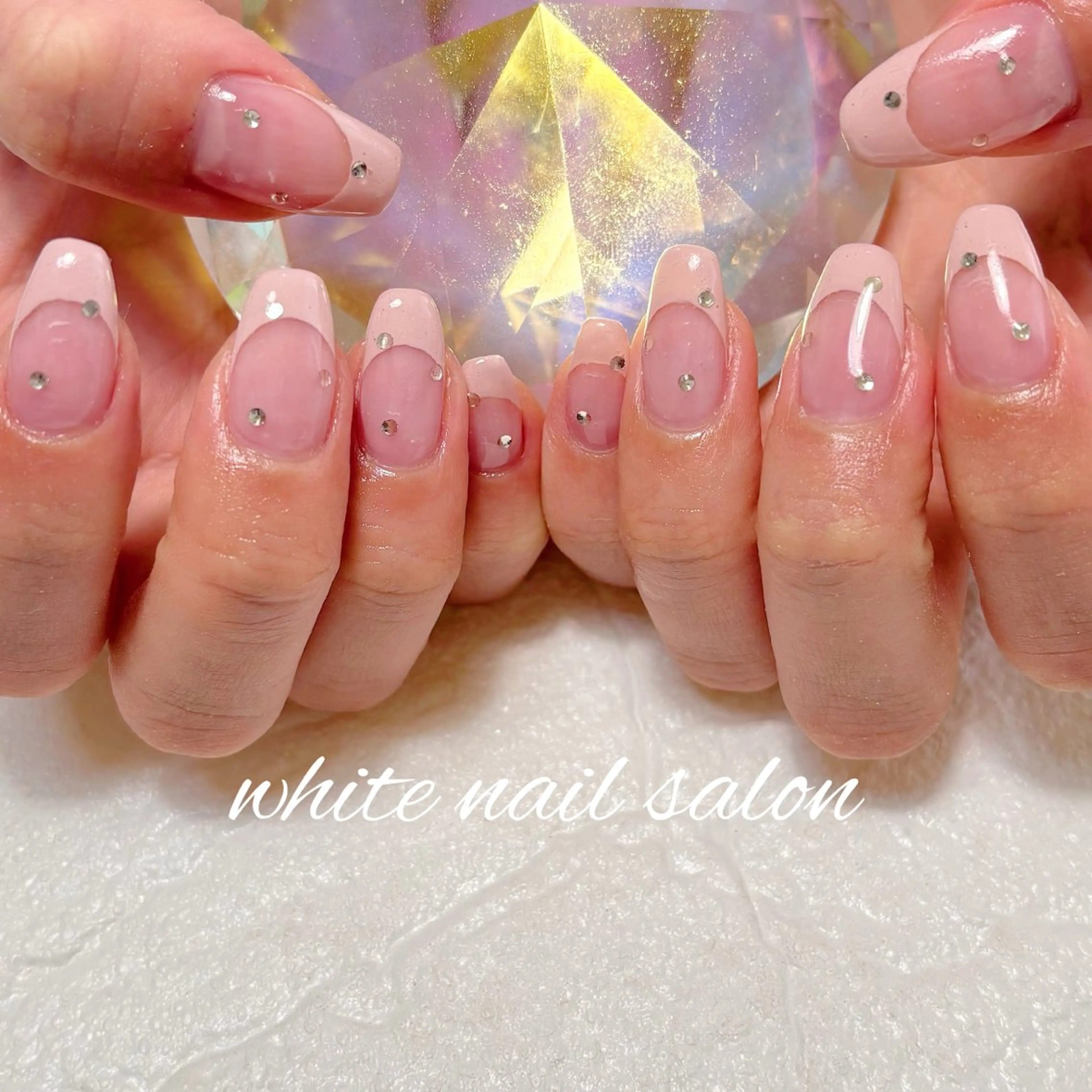 ネイル フットネイル ラメ(グリッター) 持ち込み ハンドネイル white nail salonのネイルデザイン