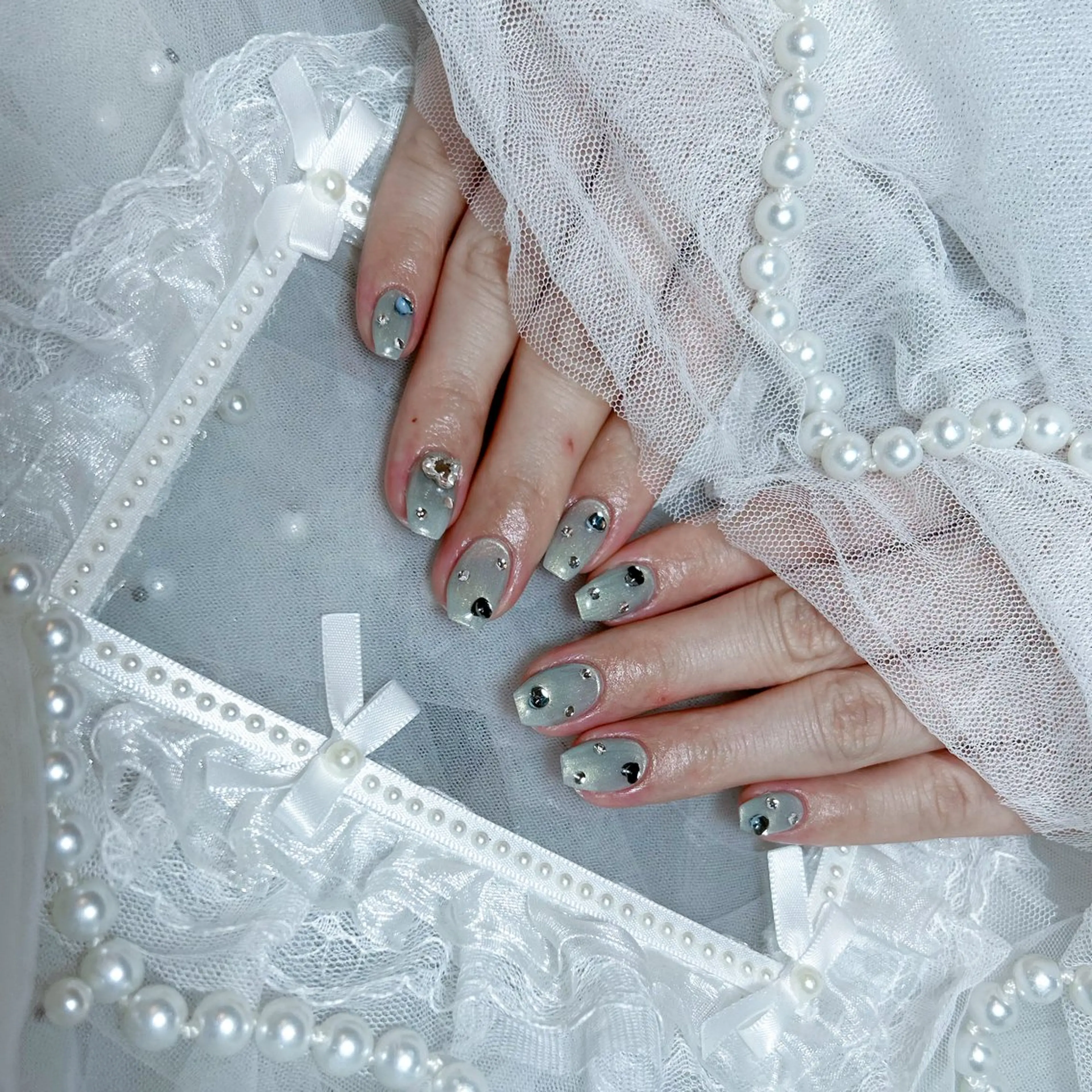 ネイル ハンドネイル Yudia🩵 Yuiのネイルデザイン