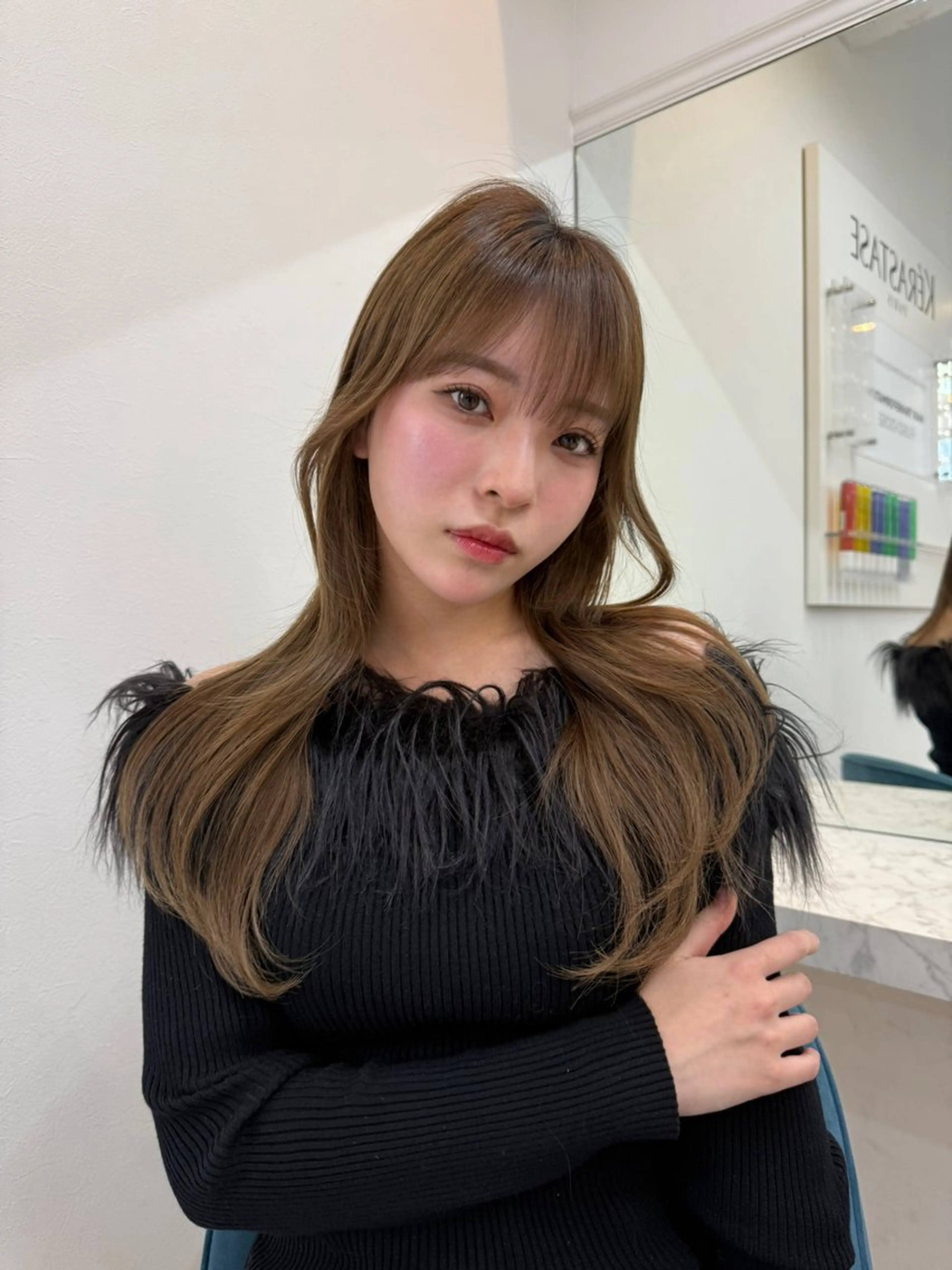 ロング カラー きむらさくら/透明感 /レイヤーカットのヘアスタイル