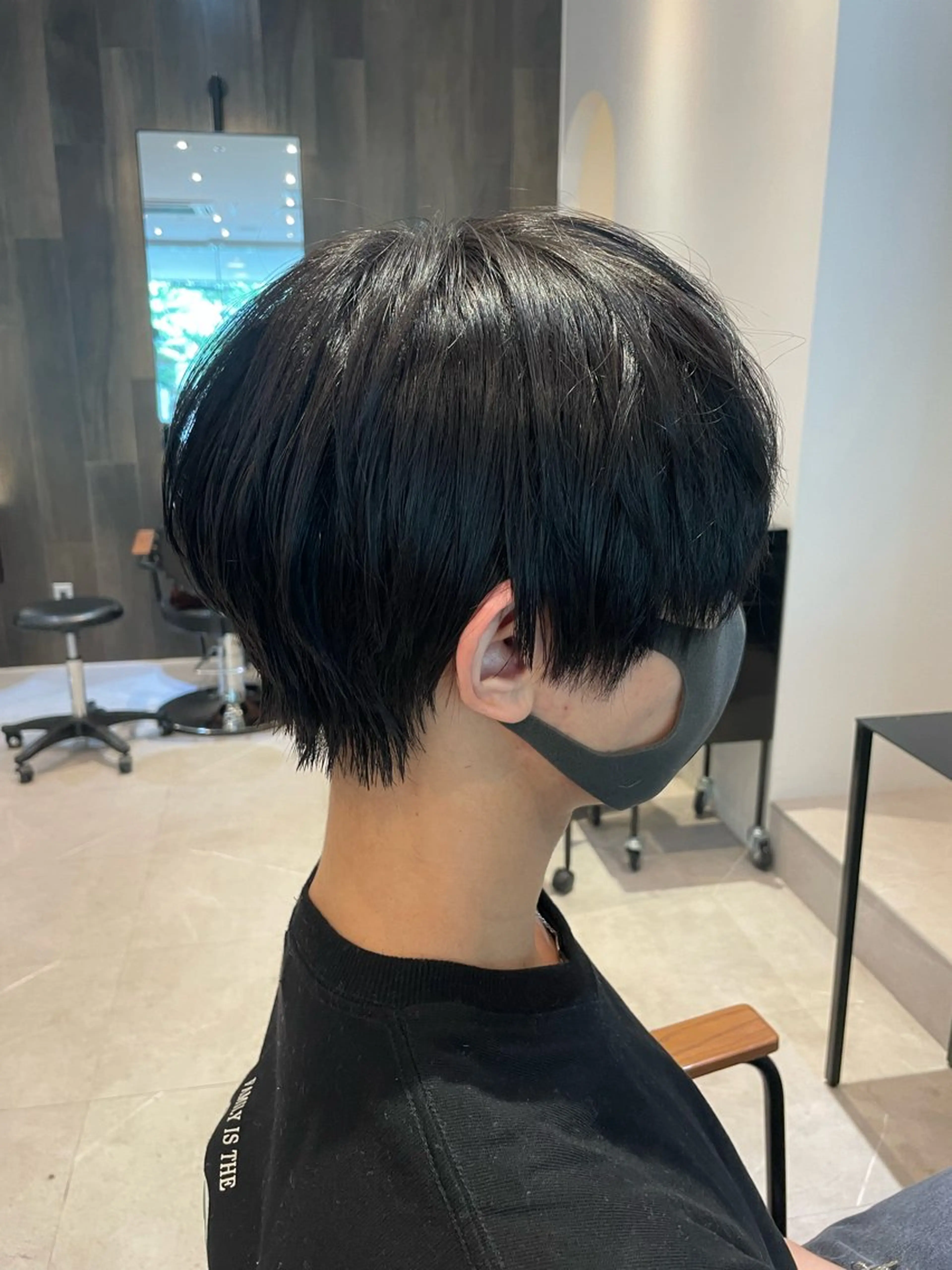 メンズ マッシュウルフ マッシュ メンズウルフカット ウルフカット オリーブカラー🫒/ ハッシュカット/みゆのヘアスタイル