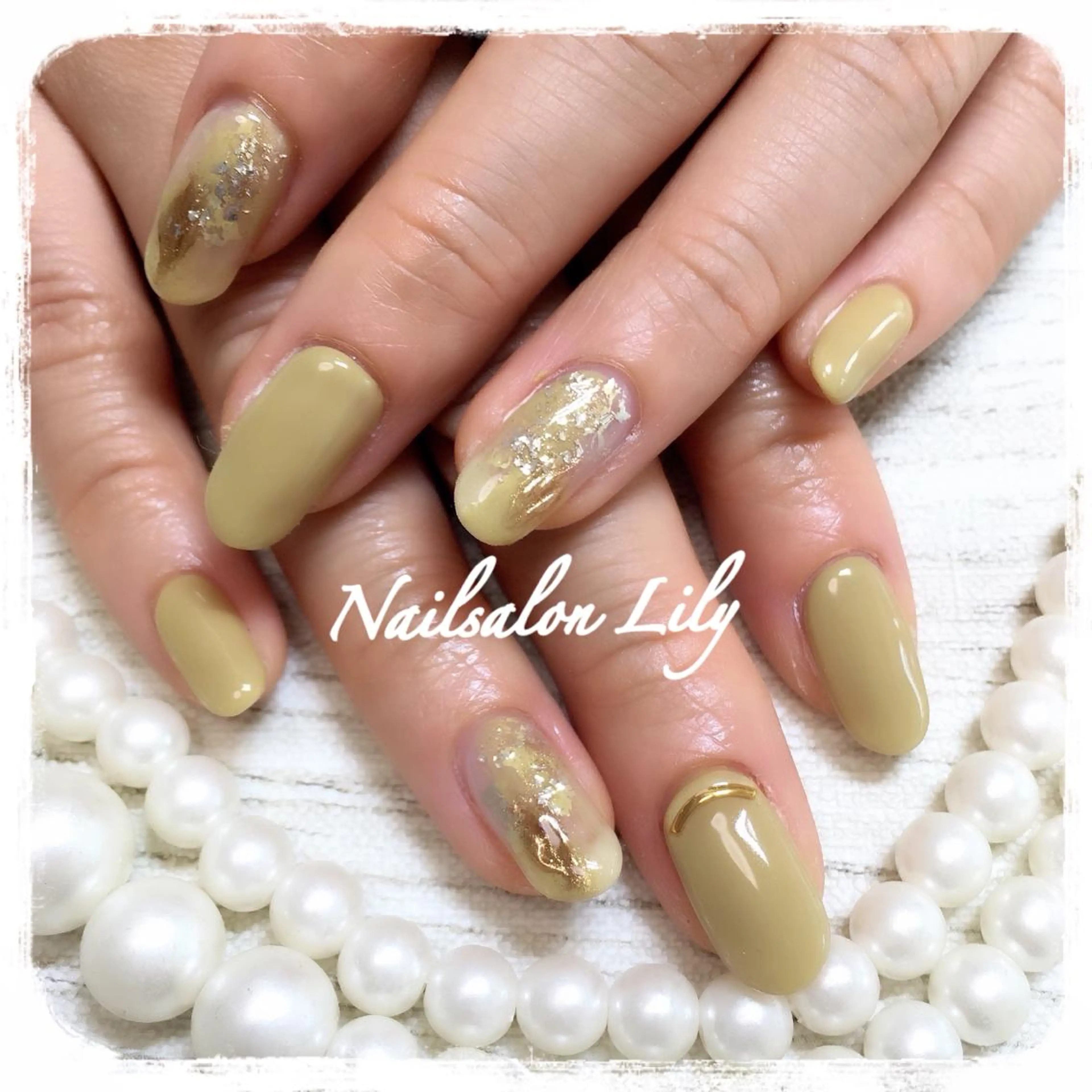 ネイル ニュアンスネイル 春ネイル Lily*nail 🌻Mii🌻のネイルデザイン