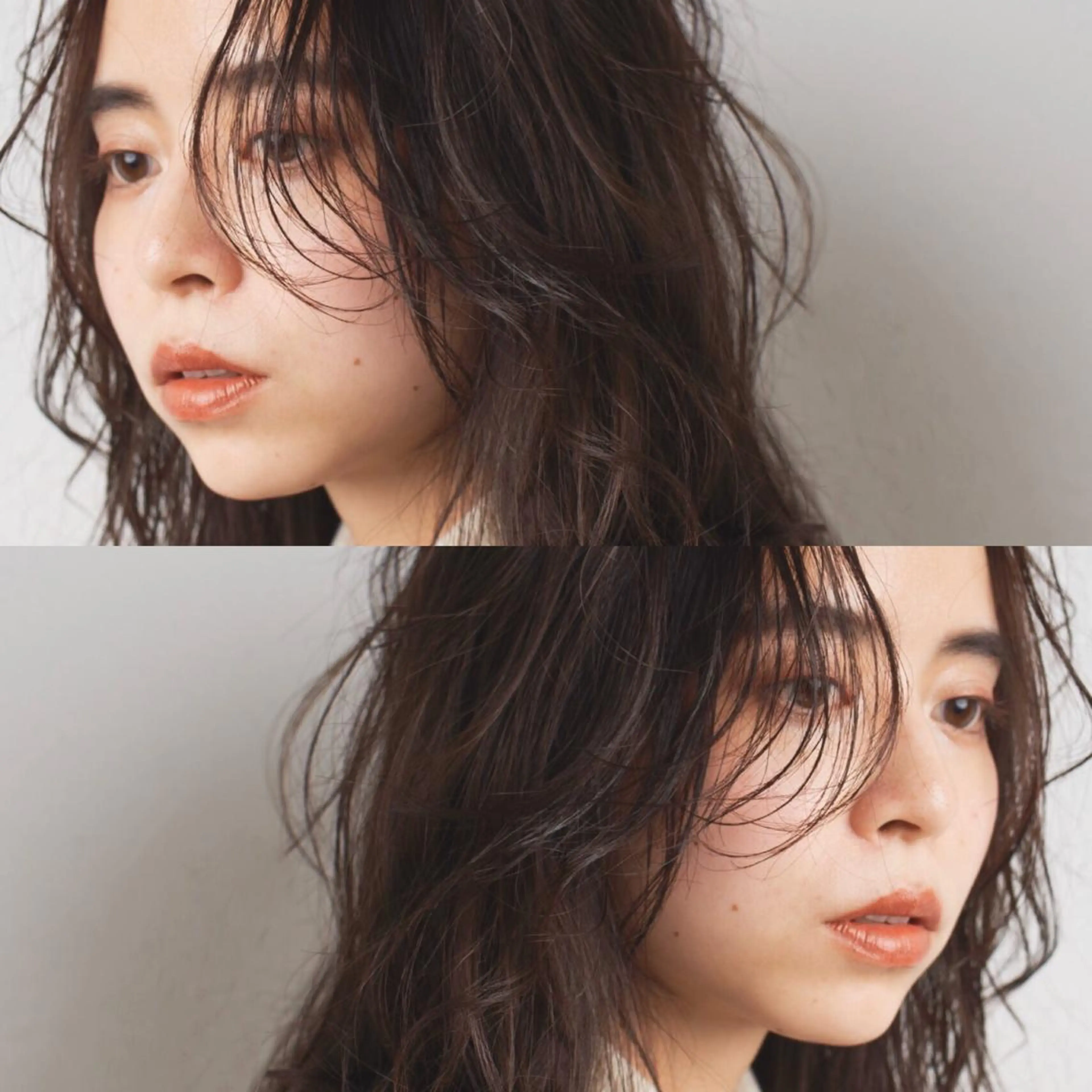 セミロング カラー 北間 寛哉のヘアスタイル