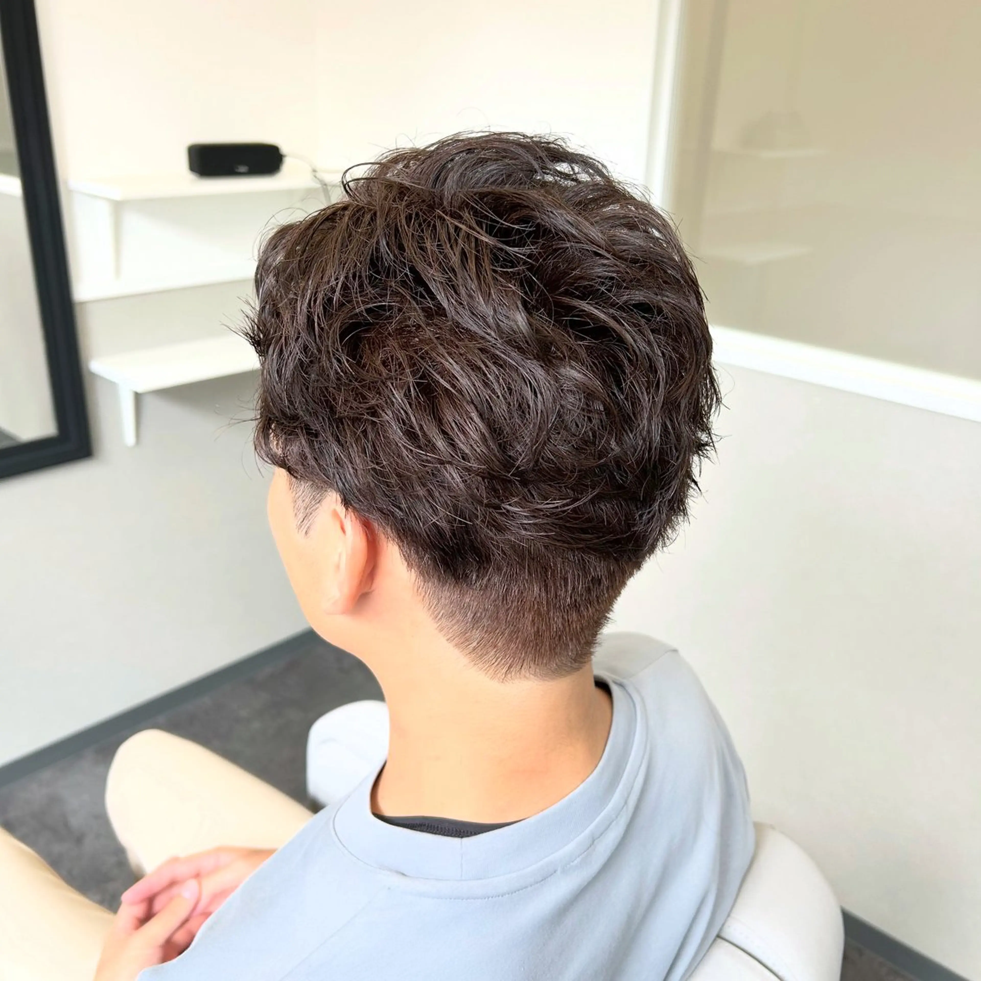 メンズカット+パーマの写真