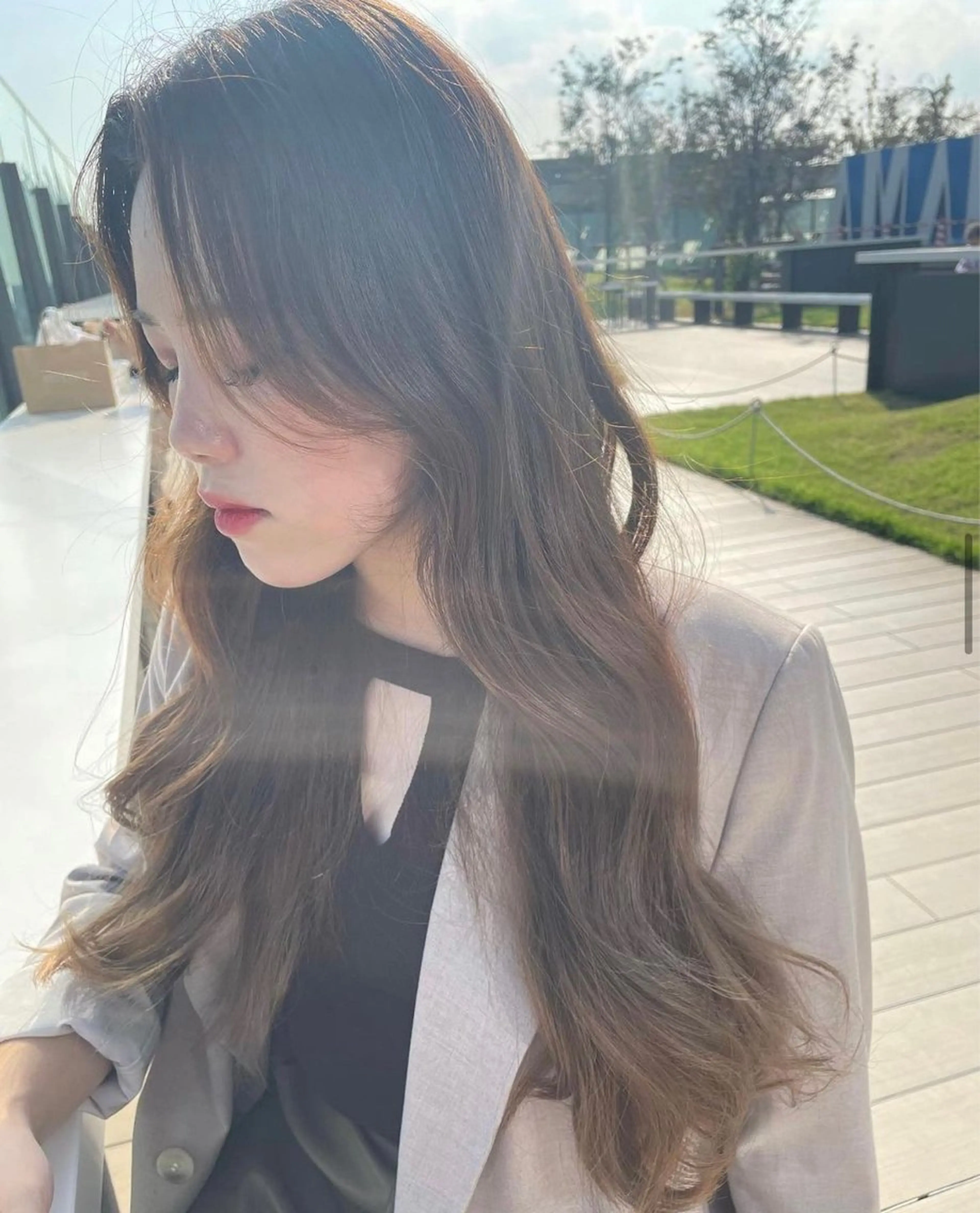 ロング 韓国ヘア 🎀中川綾乃🎀のヘアスタイル