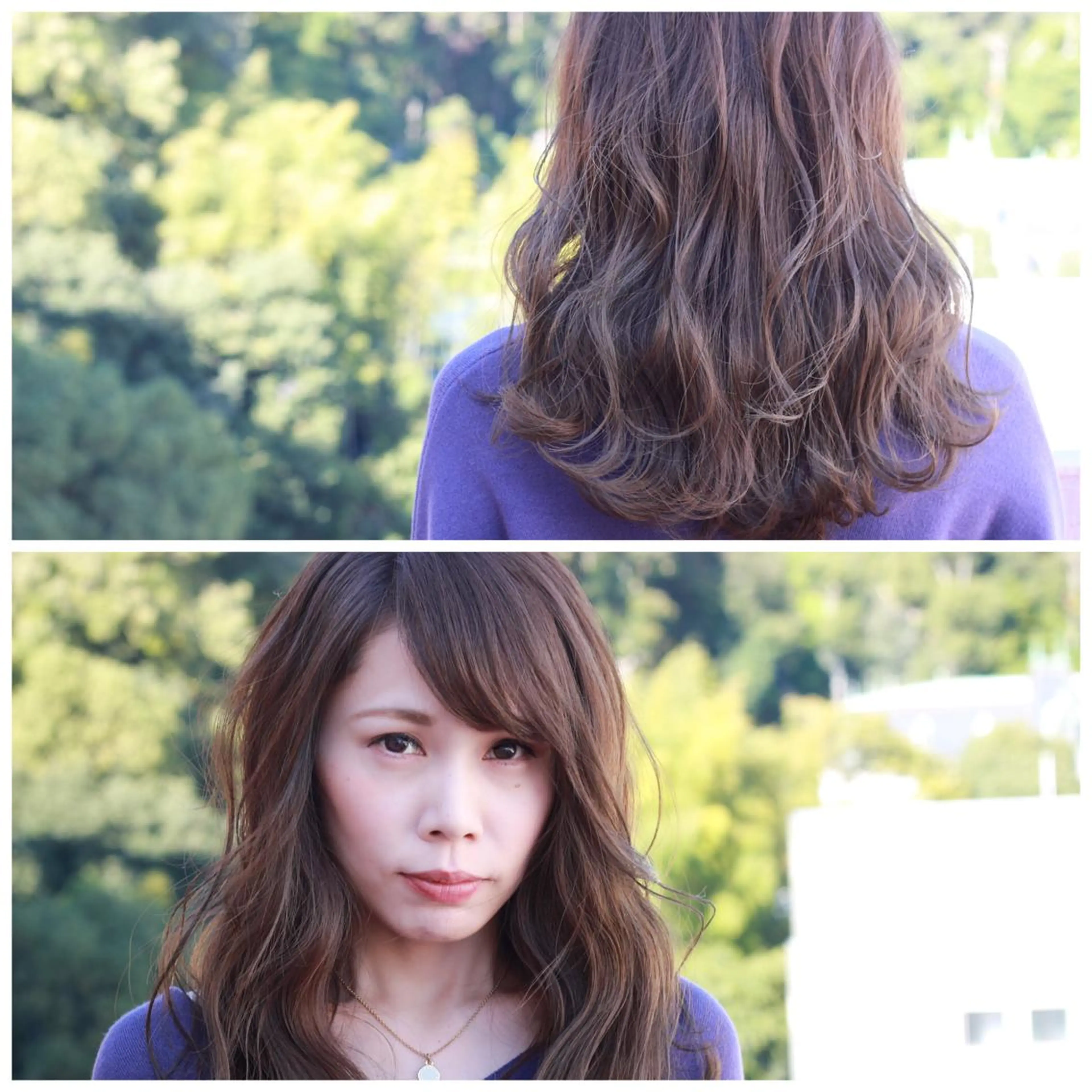 ロング カラー アッシュ オリーブアッシュ ヘアカラー Viage （ビアージュ）のヘアスタイル