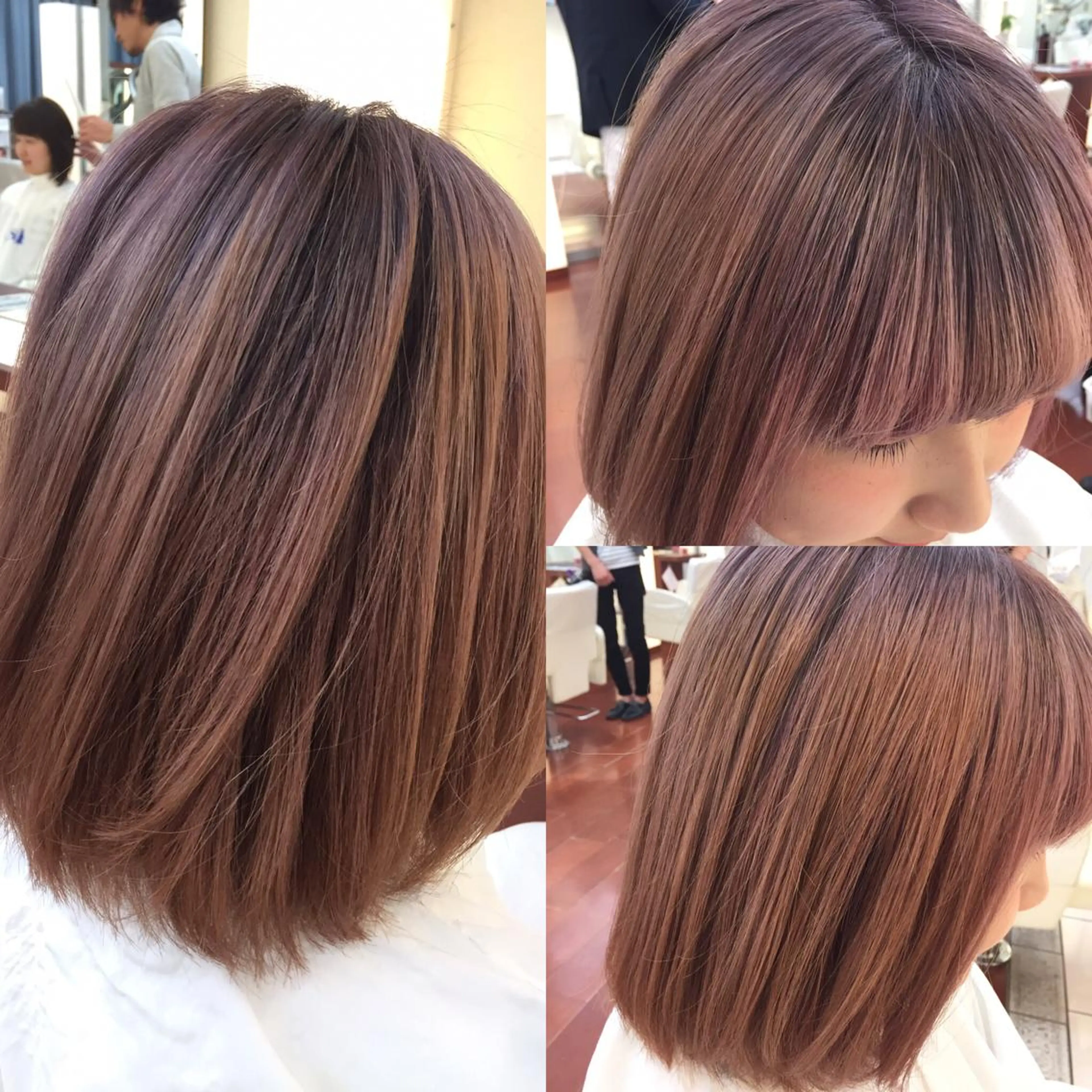 ミディアム カラー カット ヘアカラー トリートメント 【髮質改善特化】 lic吉祥寺のヘアスタイル
