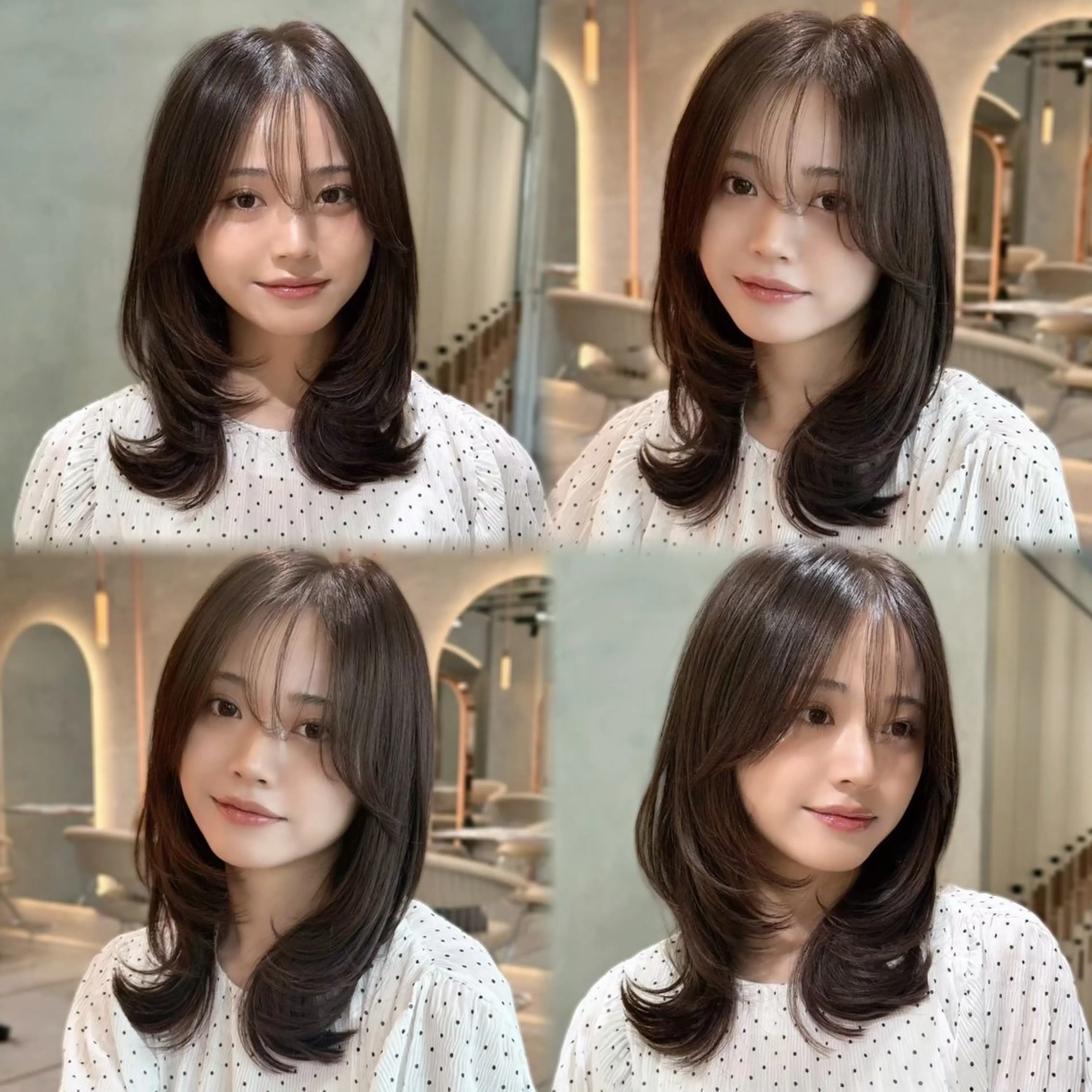 ミディアム カラー ヘアカラー トリートメント 伊藤 愛莉のヘアスタイル