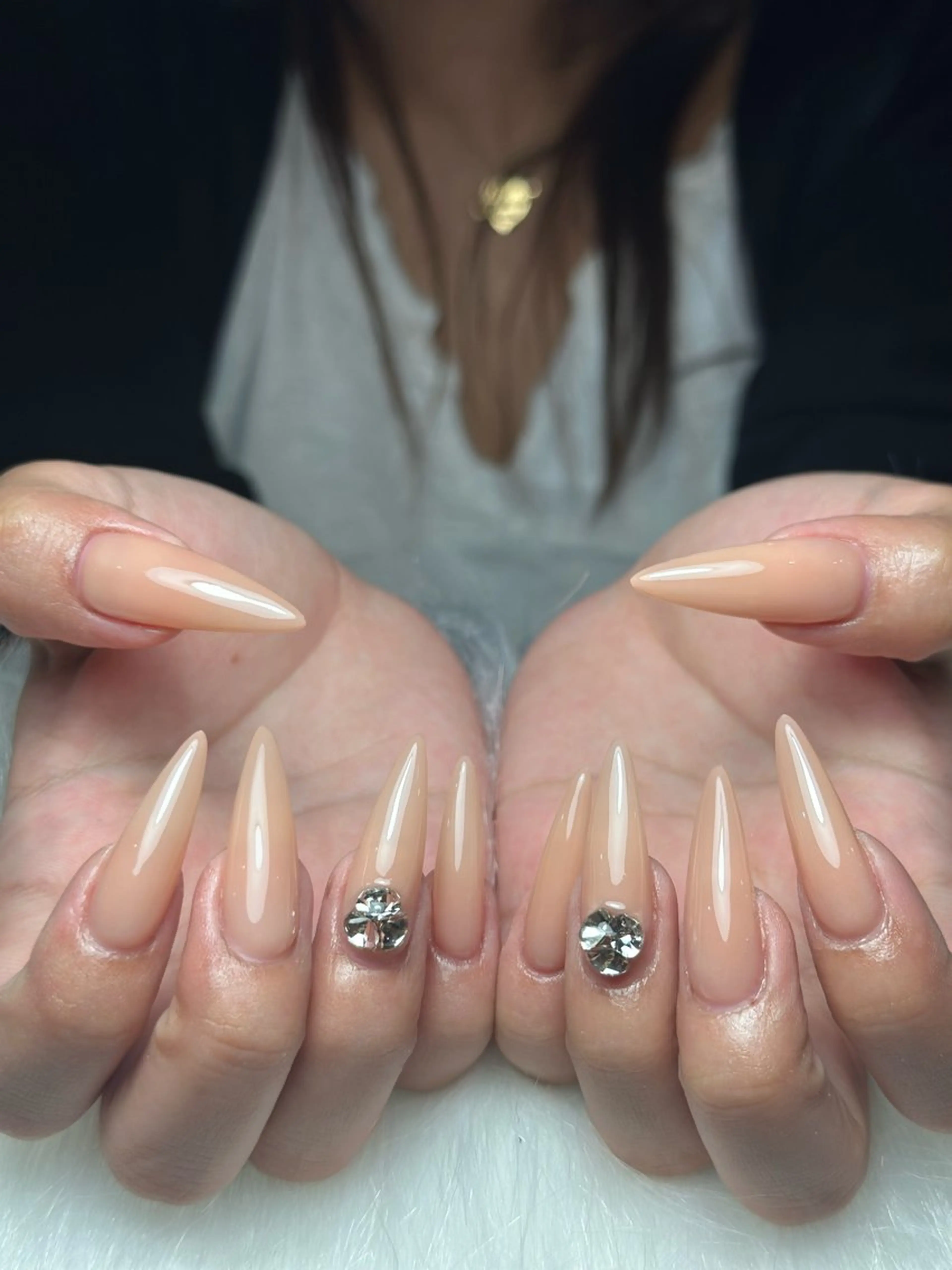 ネイル 韓国ネイル シンプルネイル ワンホンネイル ハンドネイル CoMo Nailのネイルデザイン